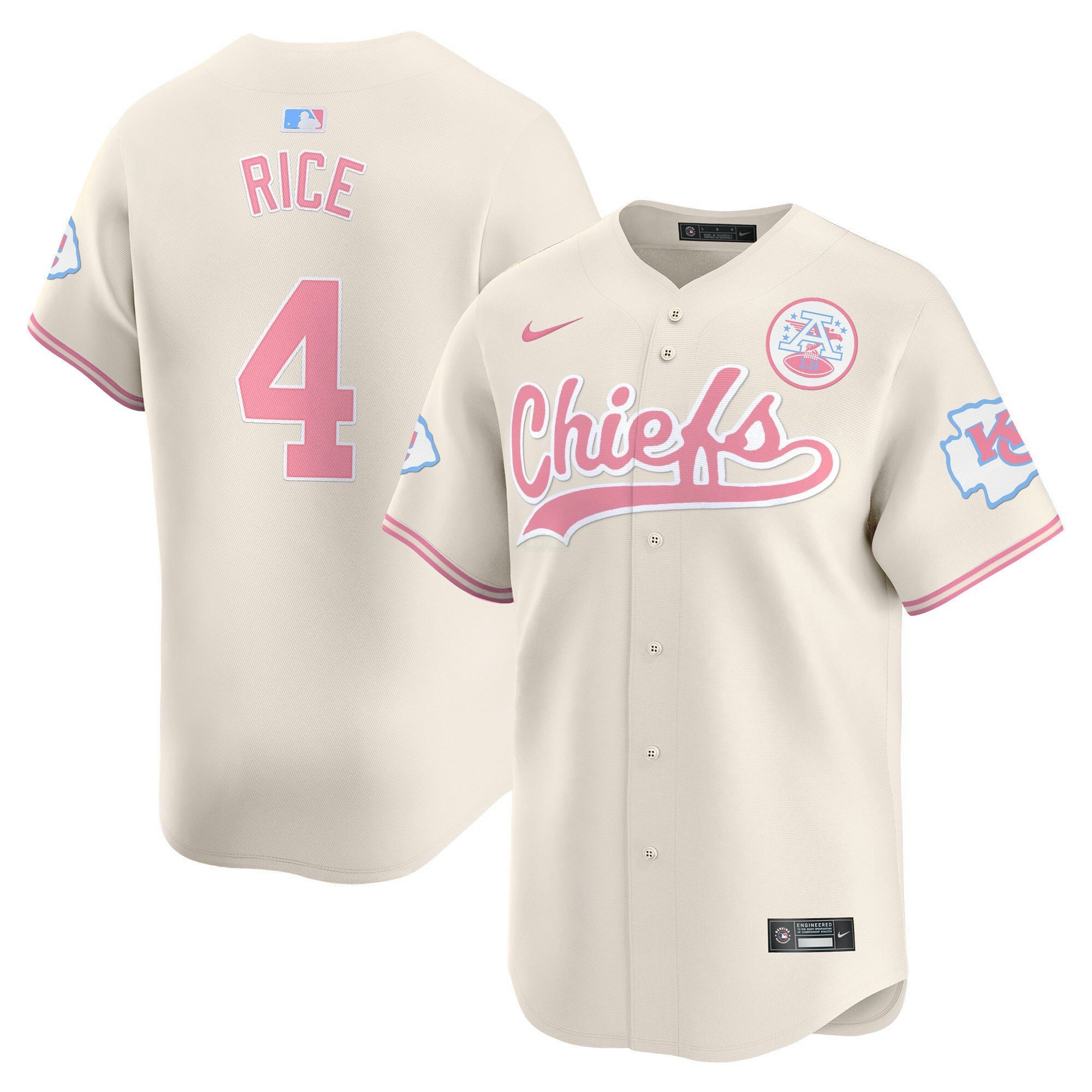 Camisa NFL Unisex Bubblegum Pink Vapor Premier Limited Jersey