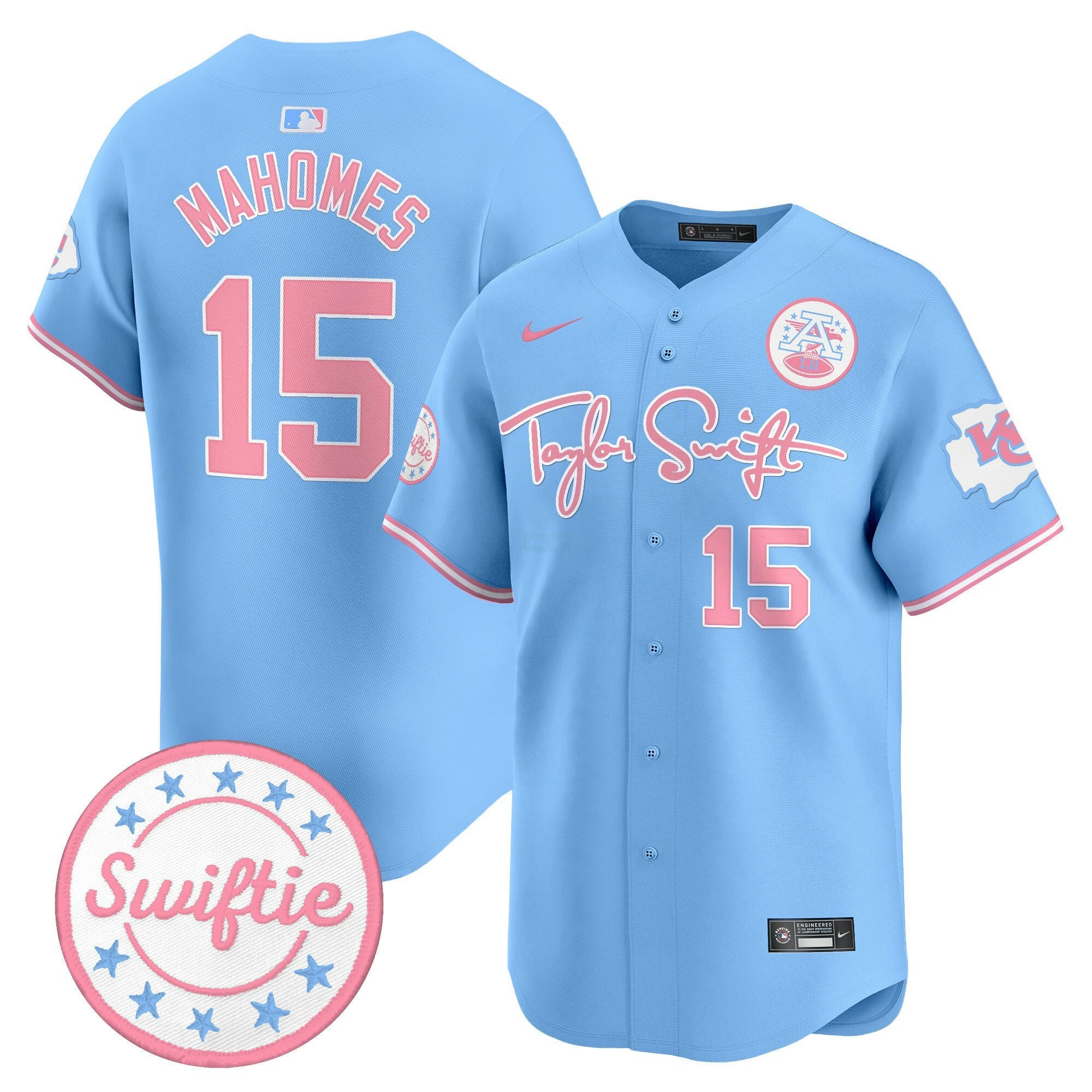 Camisa NFL Unisex Taylor Swift Bubblegum Pink Vapor Premier Limited Jersey