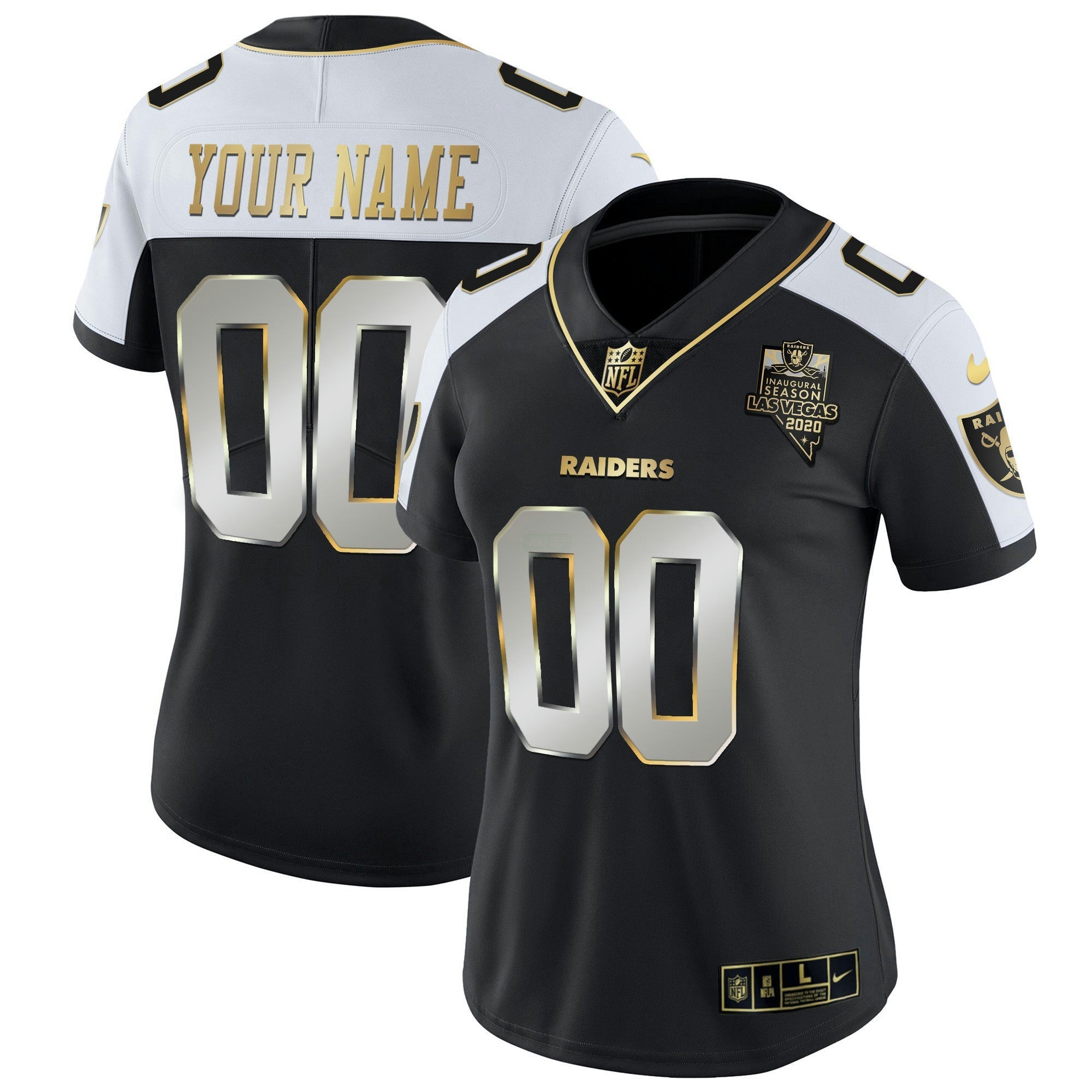 Camisa NFL Vapor Dourada Custom Name and Number