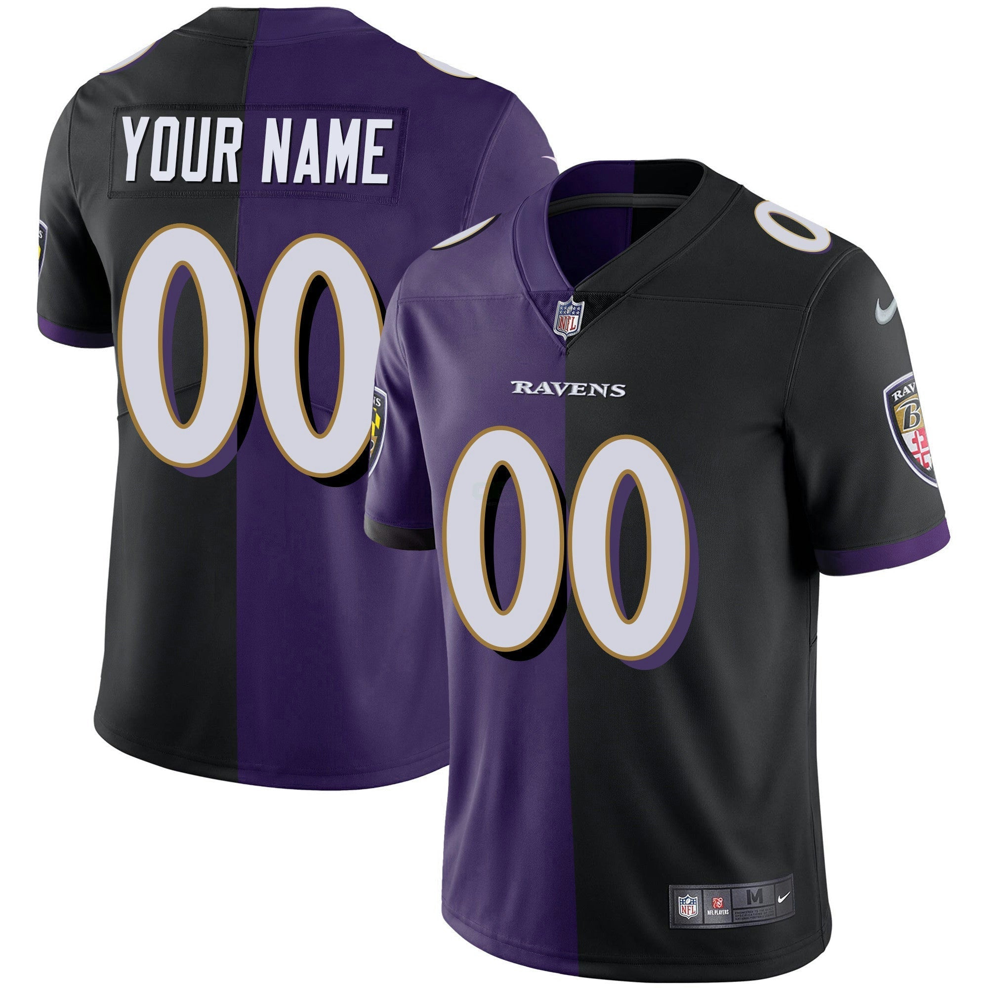 Camisa NFL Vapor Dourada Custom Name and Number