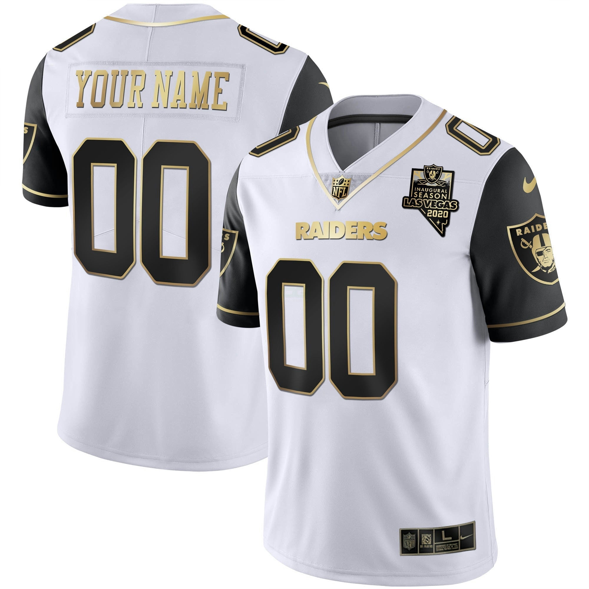 Camisa NFL Vapor Dourada Custom Name and Number