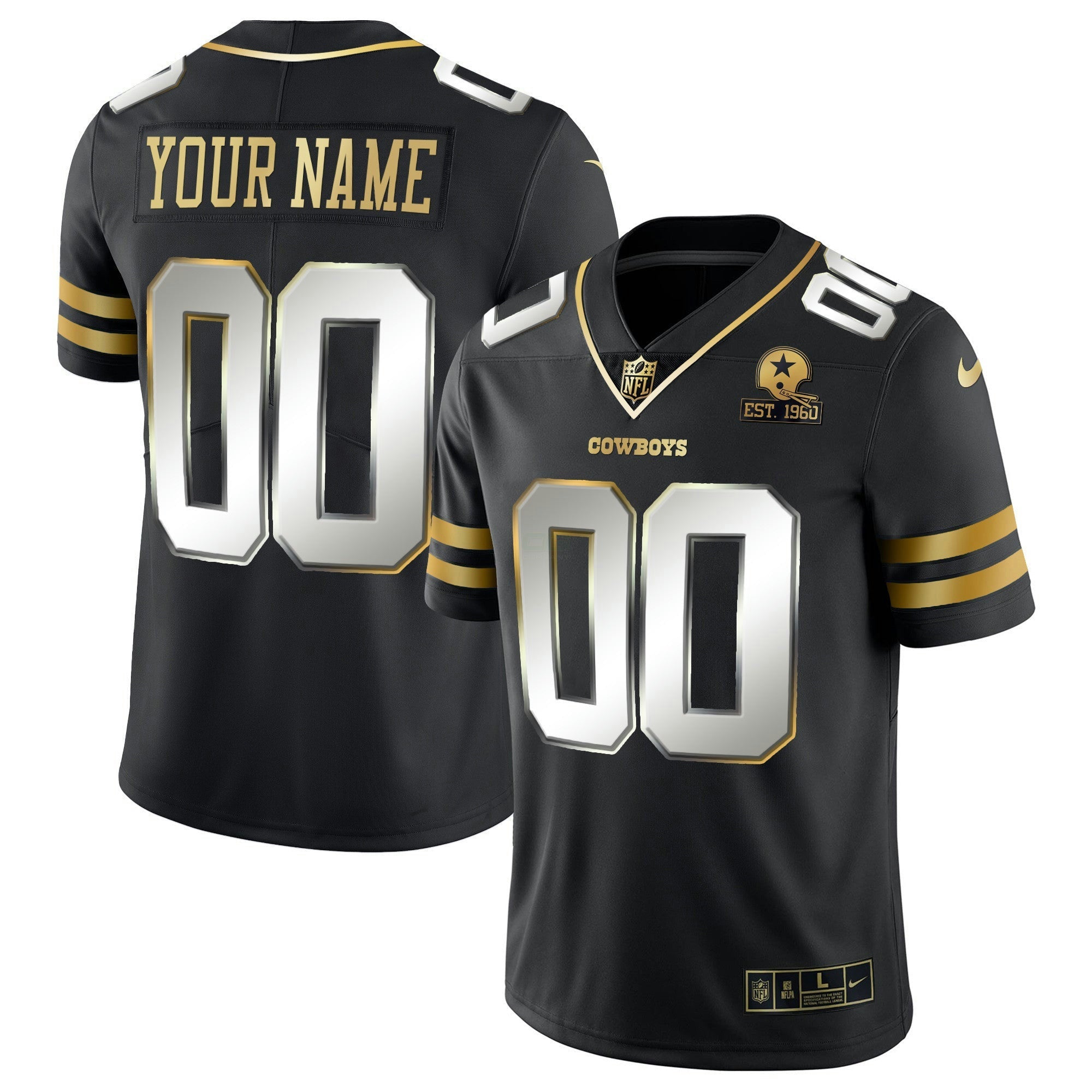 Camisa NFL Vapor Dourada Jersey