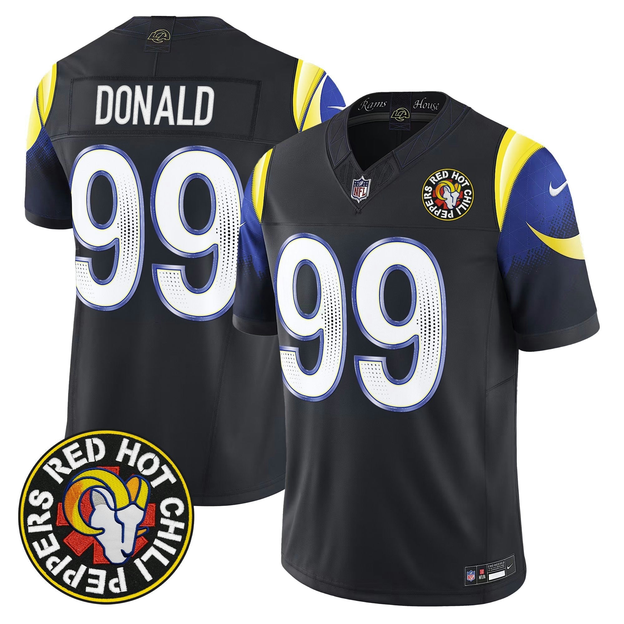 Camisa NFL Vermelha Hot Chili Peppers x Los Angeles Vapor Limited Jersey