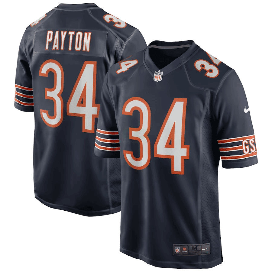 Camisa NFL Walter Payton Chicago GSH Azul Marinho Game Jersey - Azul Marinho