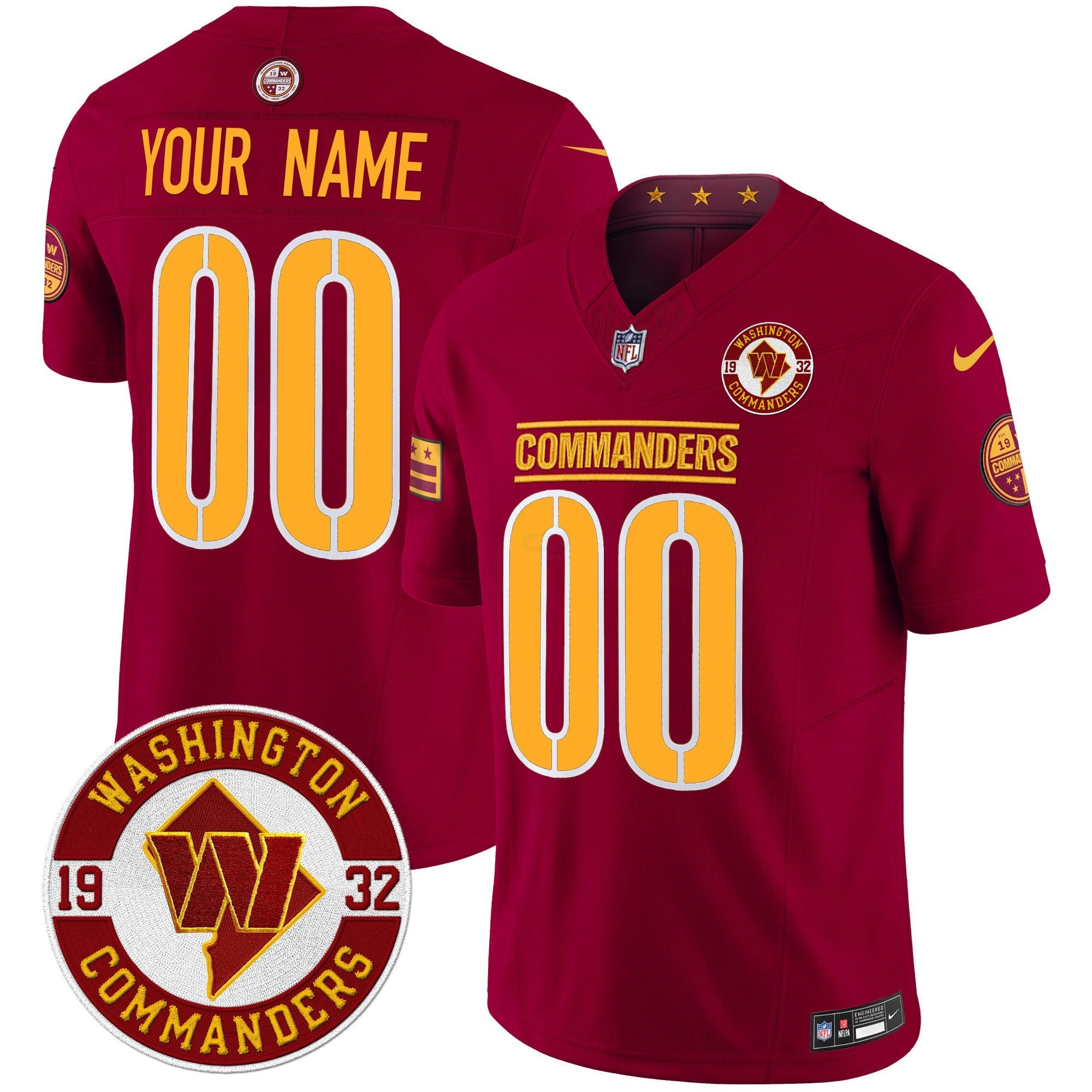 Camisa NFL Washington 2024 Vapor Limited Jersey – Est. 1932 Patch