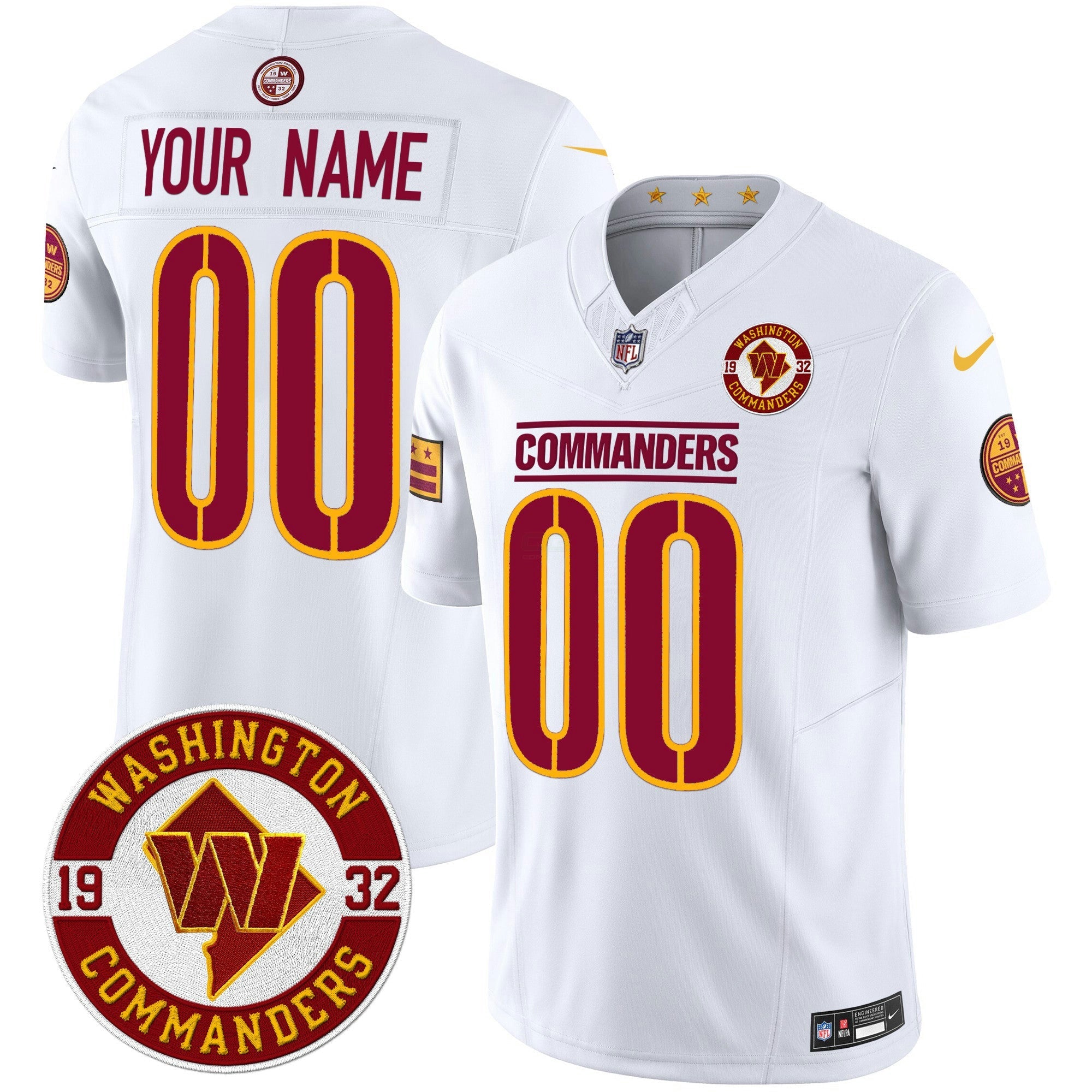 Camisa NFL Washington 2024 Vapor Limited Jersey – Est. 1932 Patch