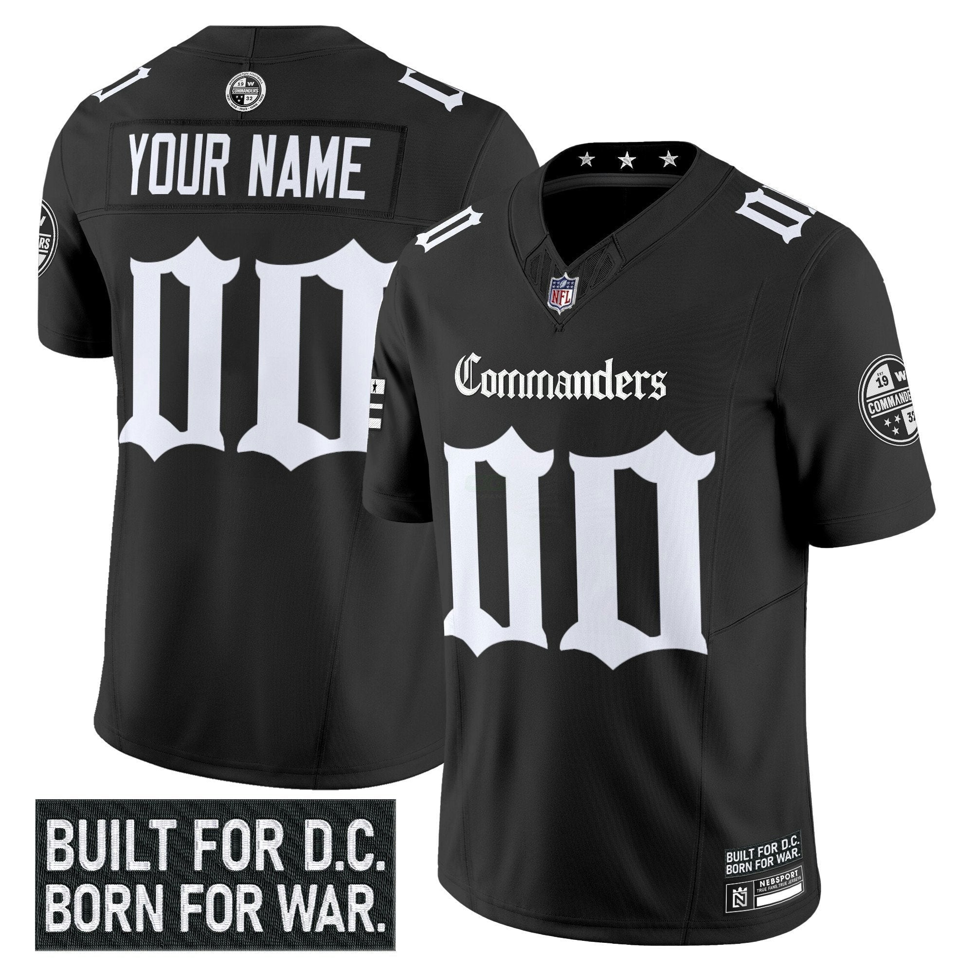 Camisa NFL Washington ‘Gothic Capitol Shadows Edition’ Vapor Limited Jersey