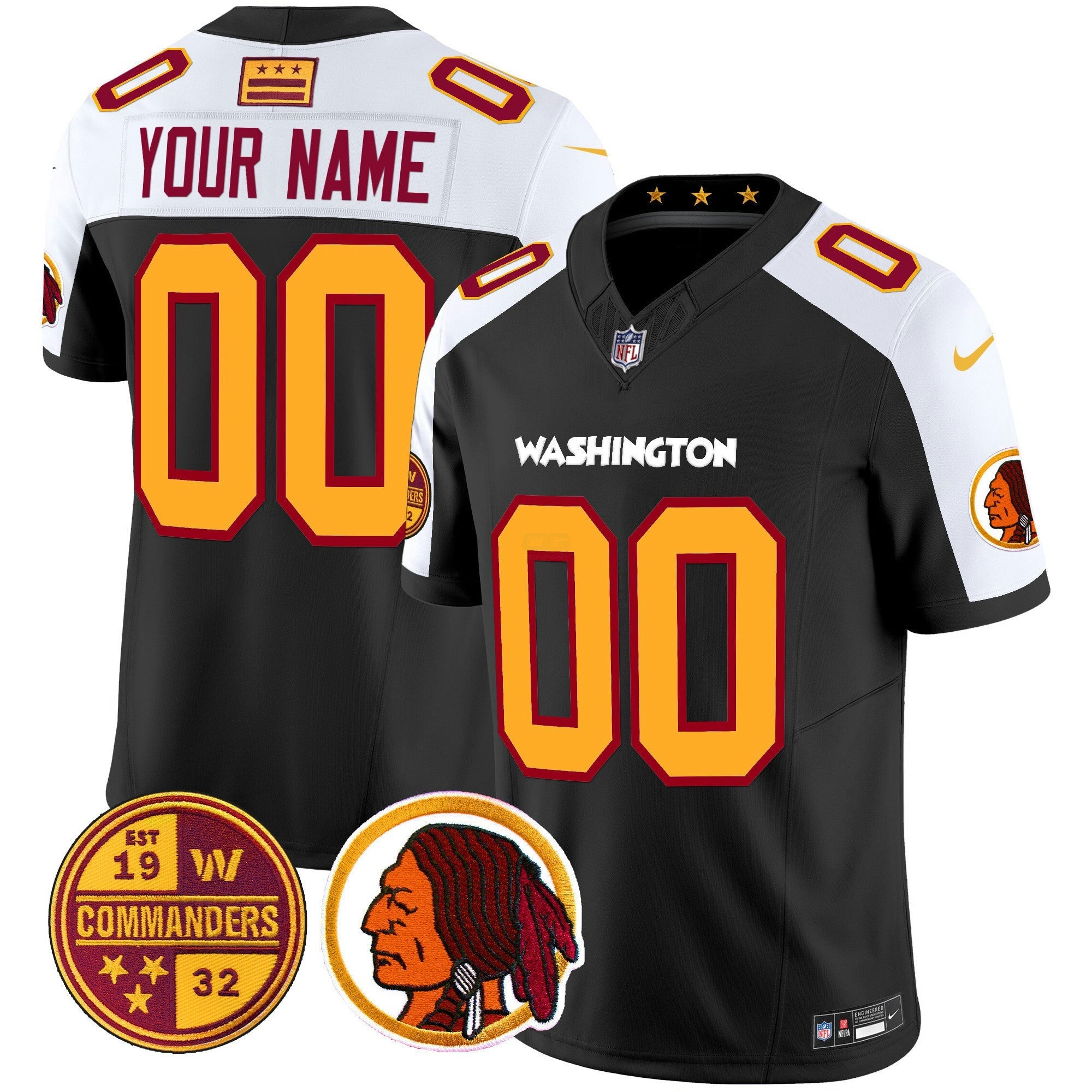 Camisa NFL Washington Half Redskins & Vapor Limited Jersey