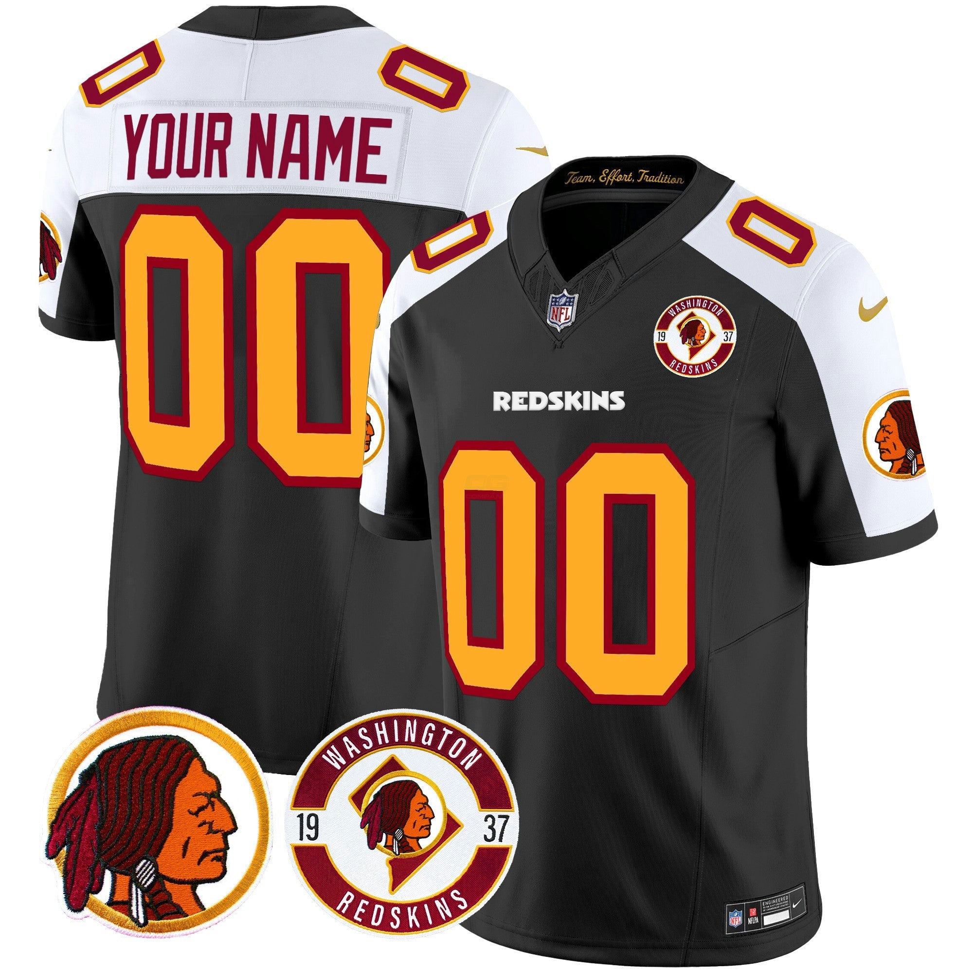 Camisa NFL Washington Redskins 2024 Vapor Limited Jersey – Est. 1937 Patch