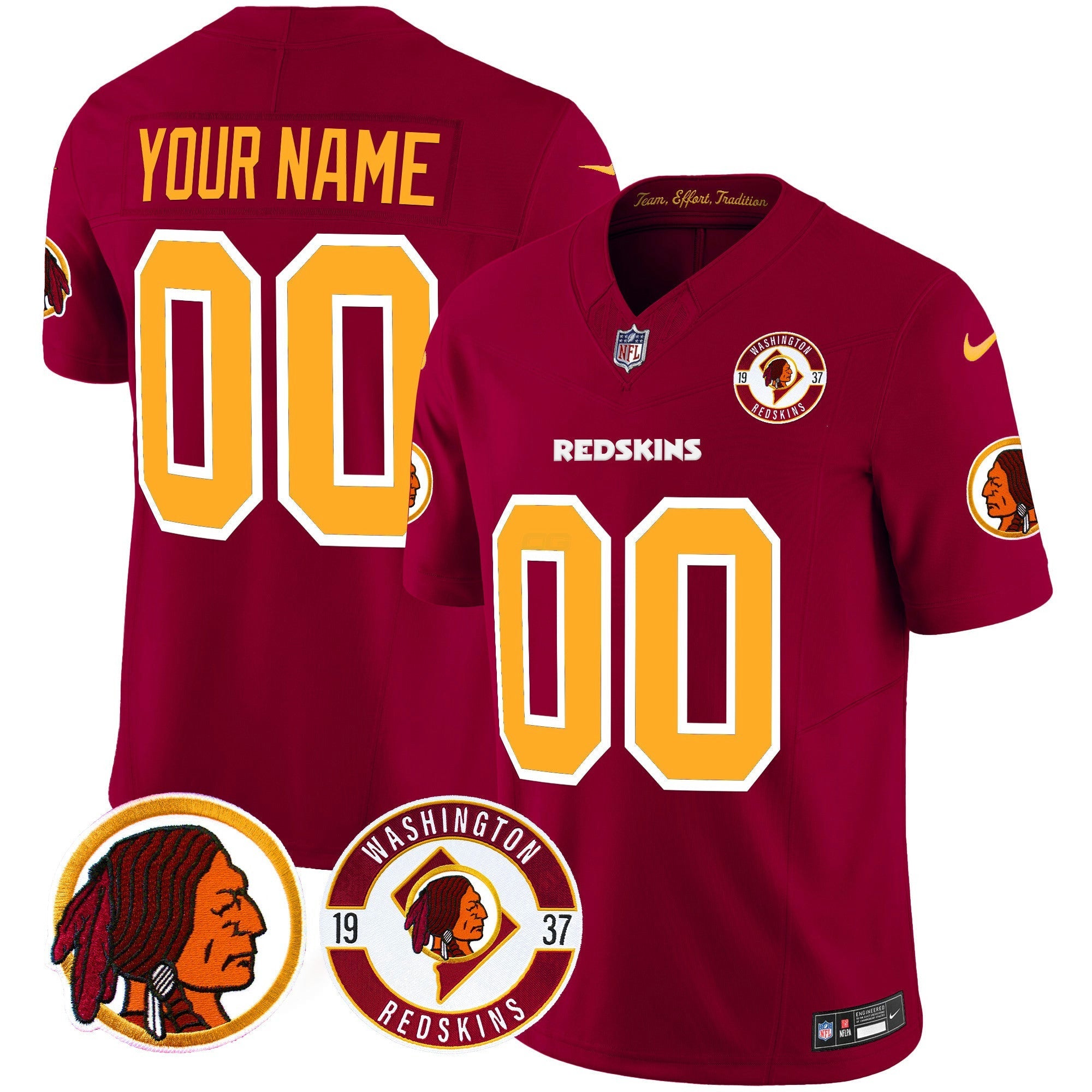 Camisa NFL Washington Redskins 2024 Vapor Limited Jersey – Est. 1937 Patch