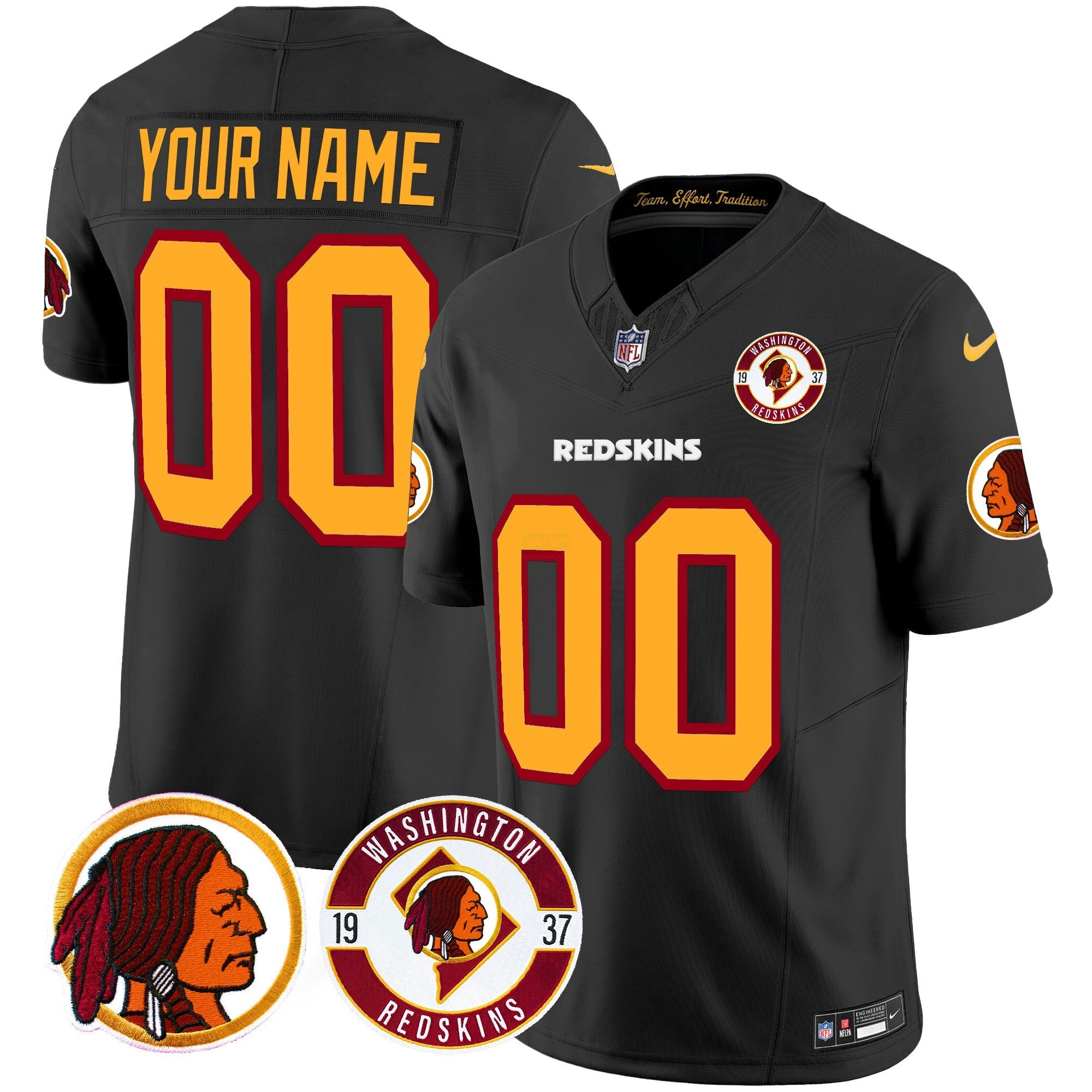 Camisa NFL Washington Redskins 2024 Vapor Limited Jersey – Est. 1937 Patch