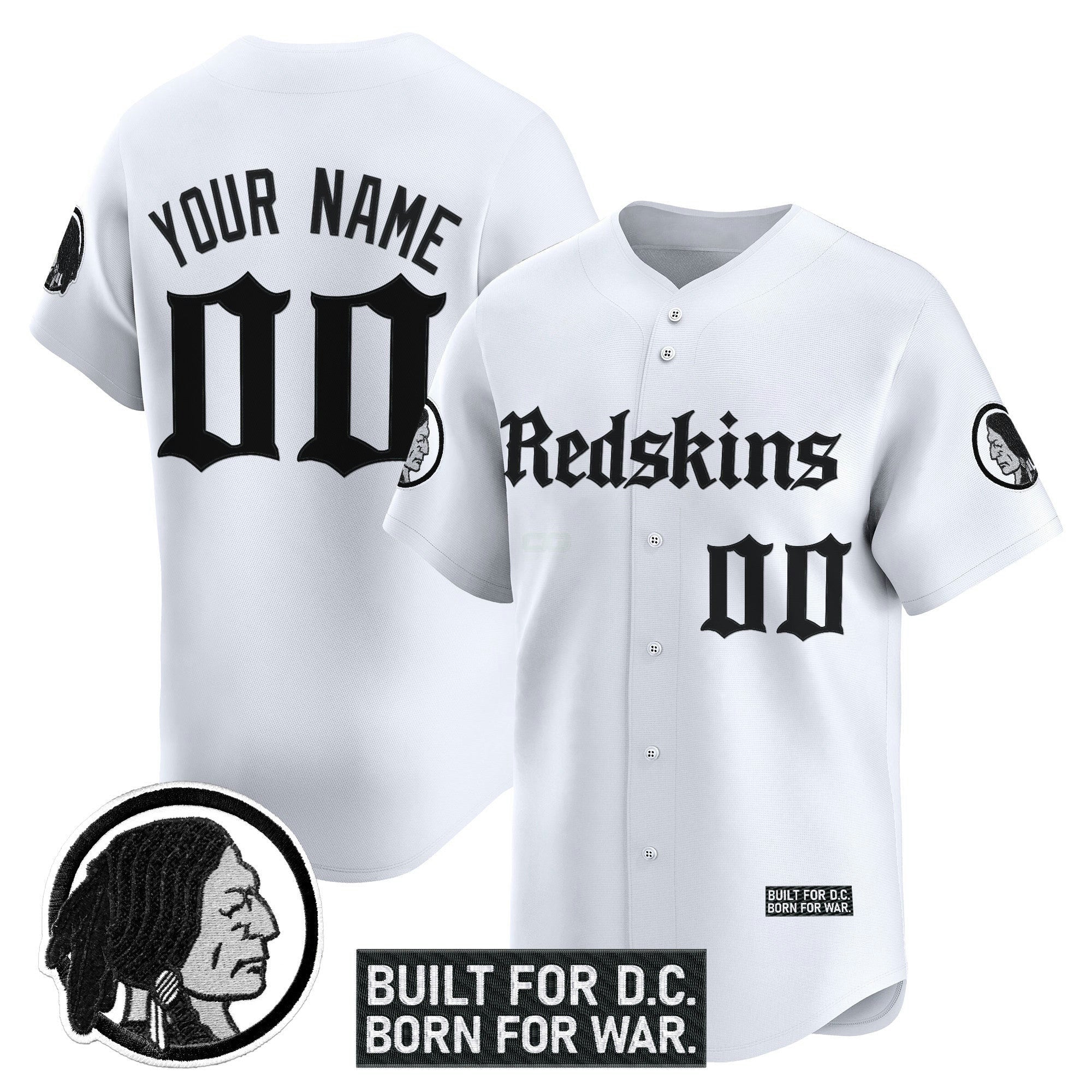 Camisa NFL Washington Redskins ‘Gothic Capital Edition’ Vapor Jersey