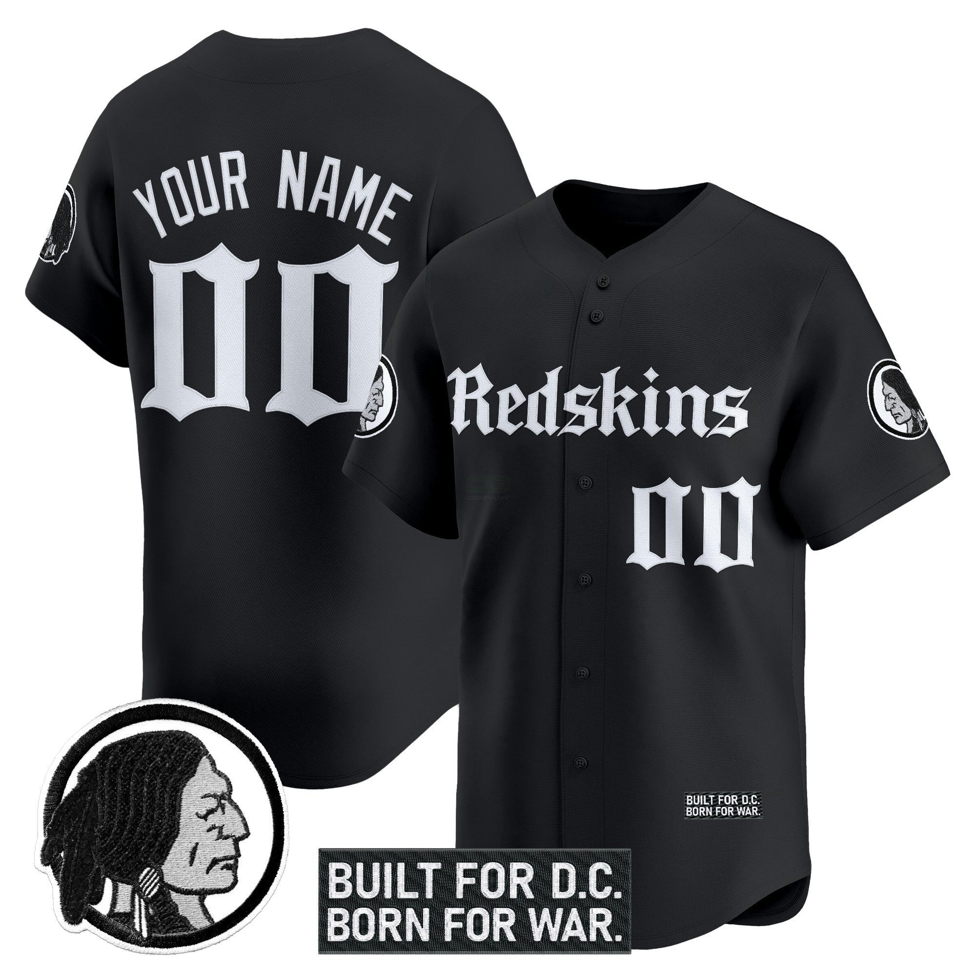 Camisa NFL Washington Redskins ‘Gothic Capital Edition’ Vapor Jersey