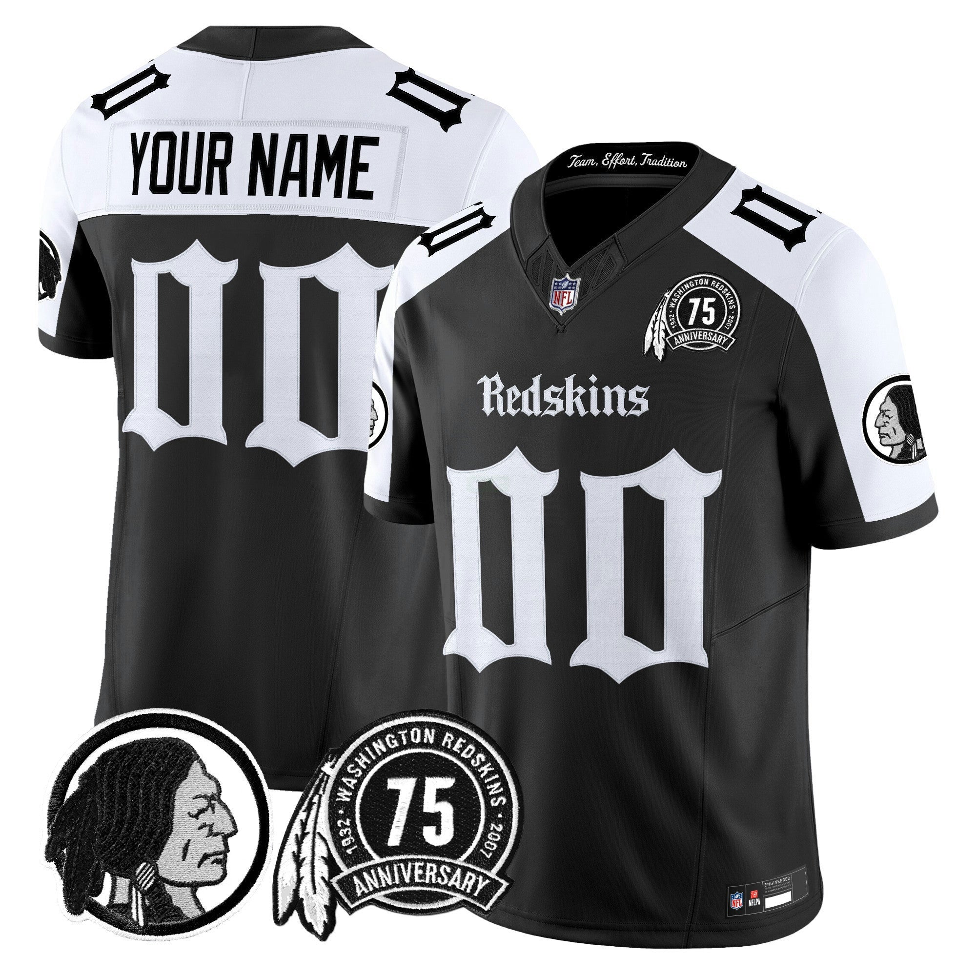 Camisa NFL Washington Redskins ‘Gothic Capital Edition’ Vapor Limited Jersey