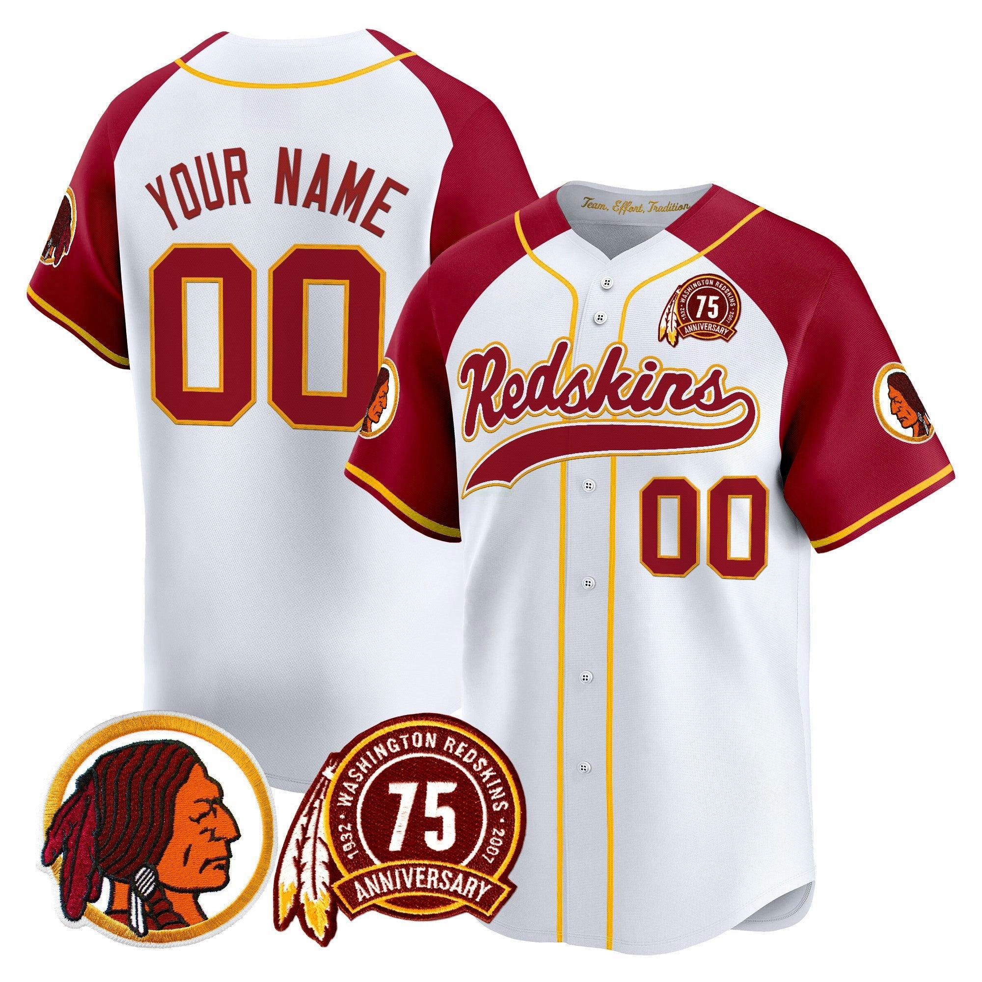 Camisa NFL Washington Redskins Throwback Vapor Jersey