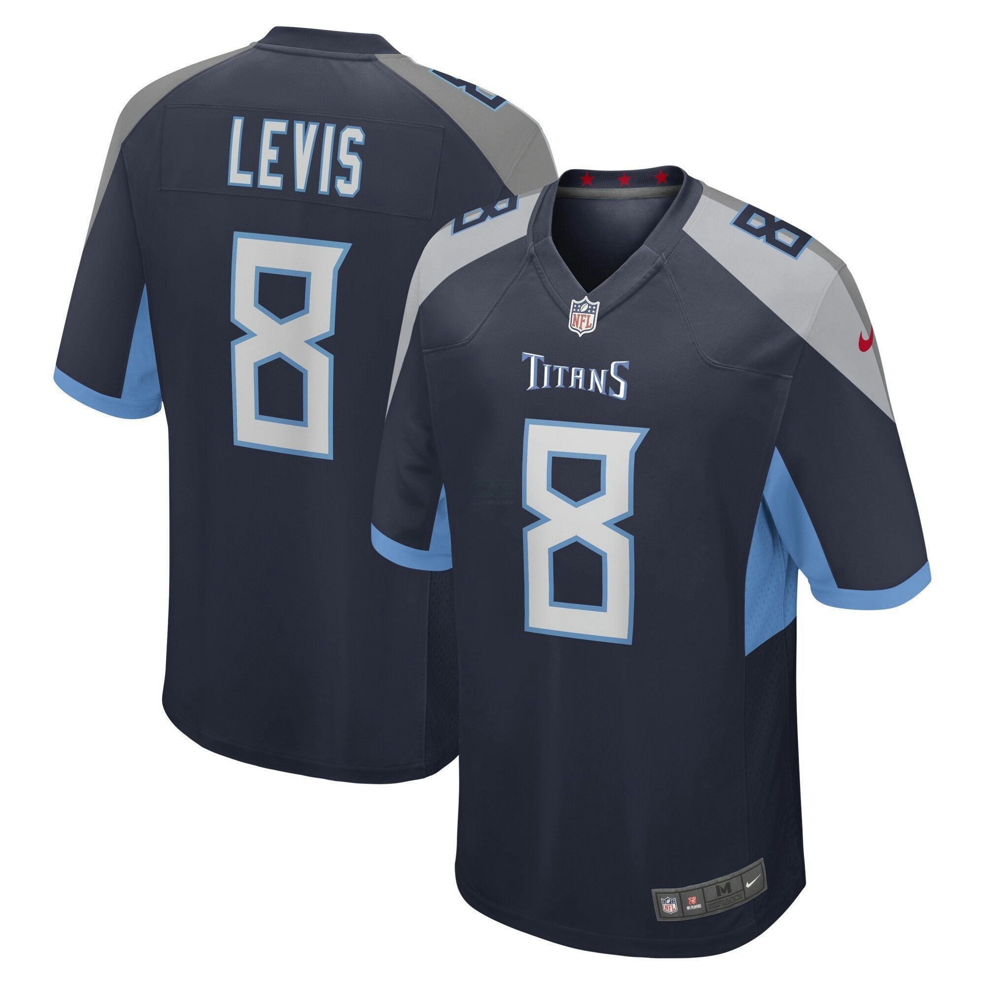 Camisa NFL Will Levis Tennessee 2023 Draft Navy Jersey - Game