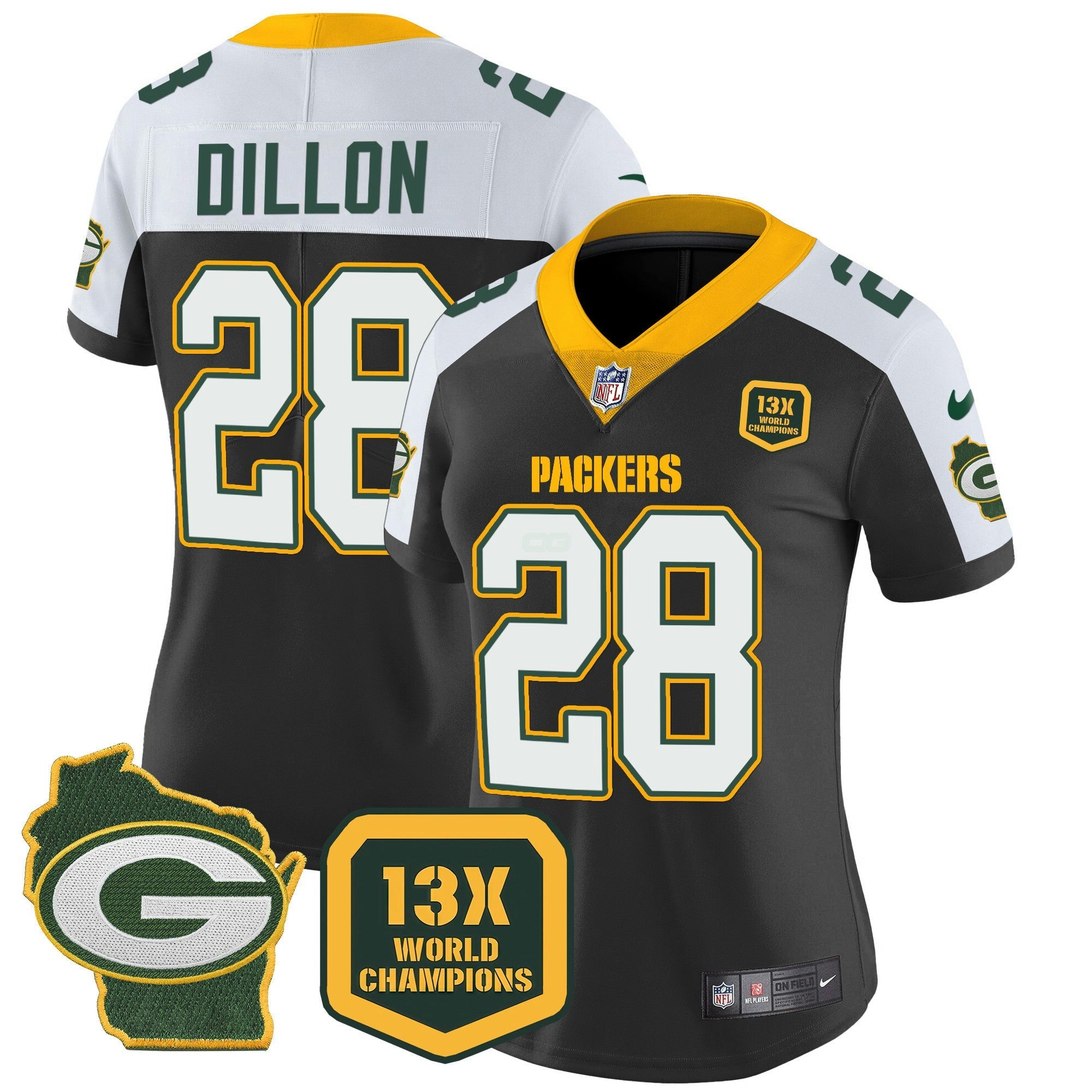 Camisa NFL Women’s 13 Time World Champions & Home Patch Vapor Jersey
