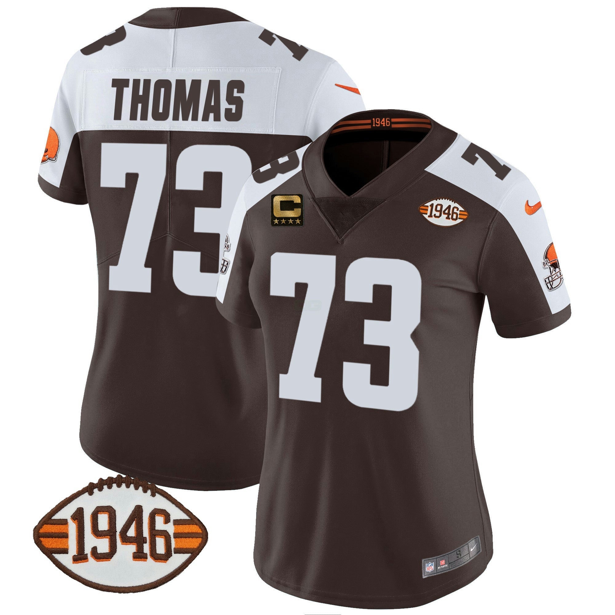 Camisa NFL Women’s 1946 75th Anniversary Patch Jersey