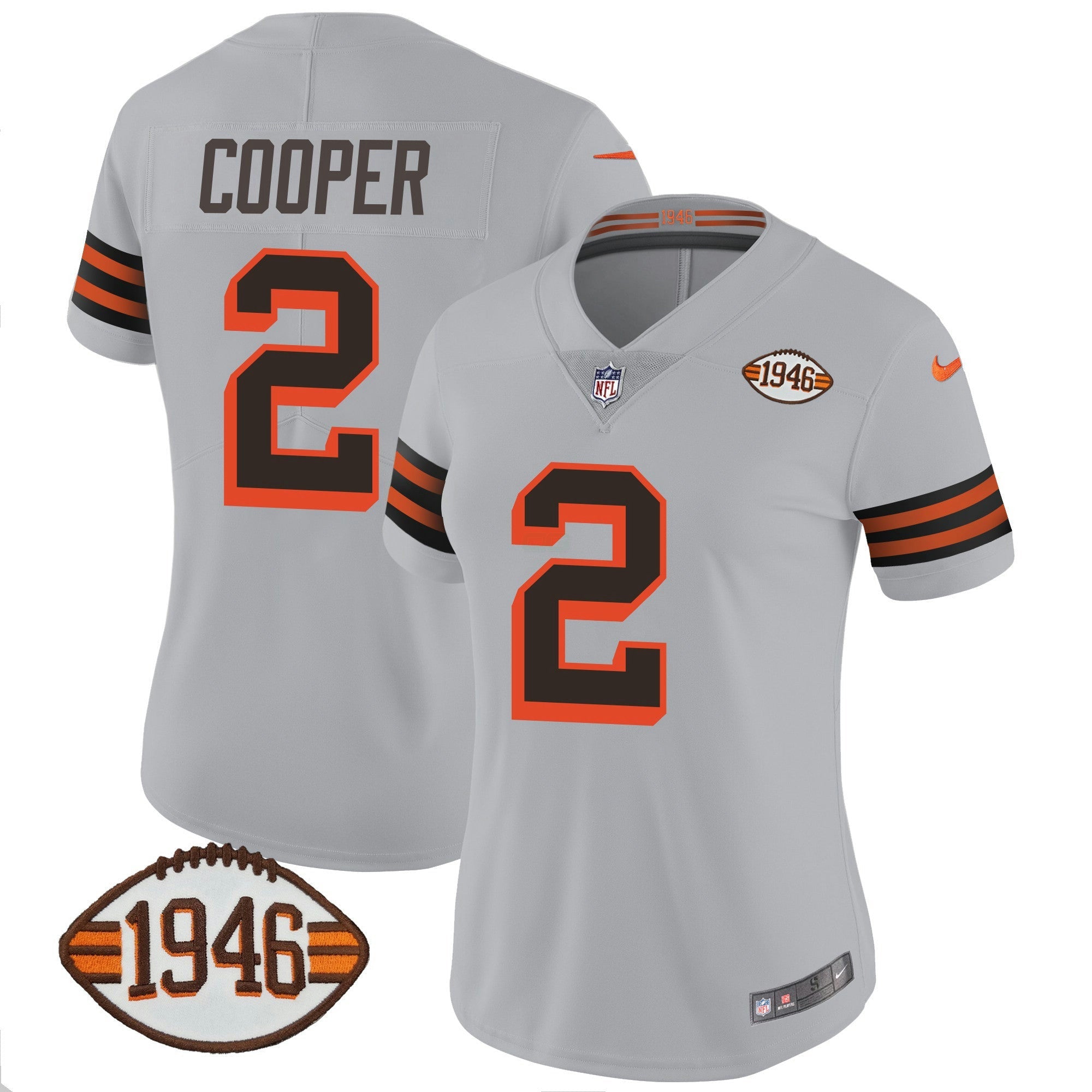 Camisa NFL Women’s 1946 75th Anniversary Patch Jersey