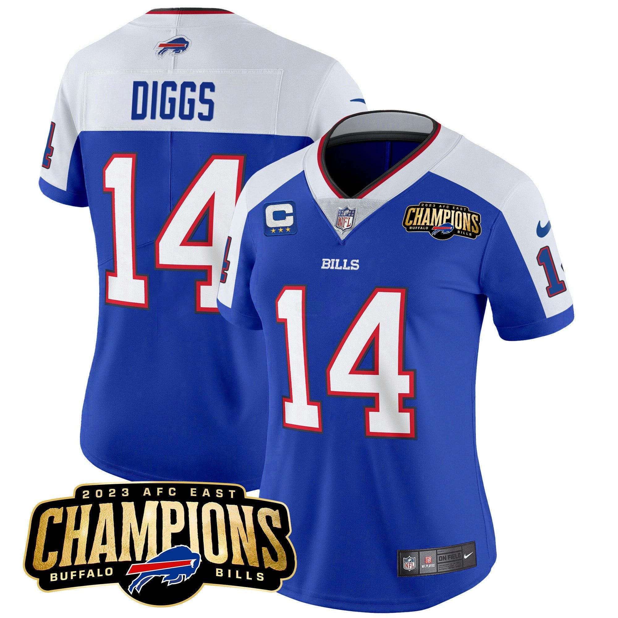 Camisa NFL Women’s 2023 AFC East Champions Patch Vapor Jersey