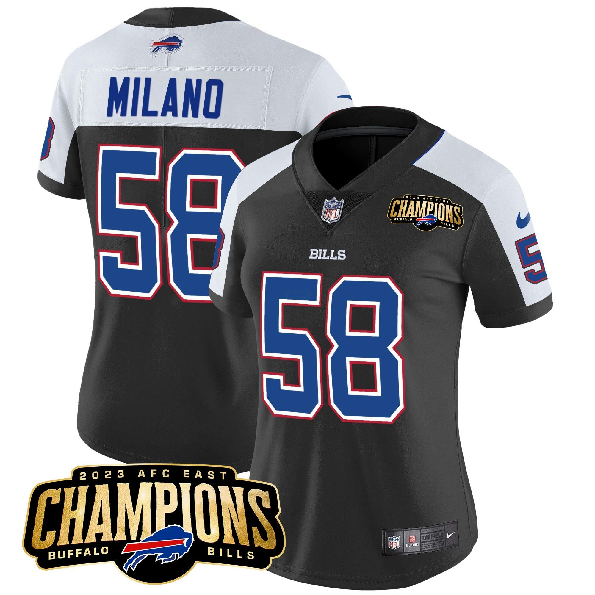 Camisa NFL Women’s 2023 AFC East Champions Patch Vapor Jersey