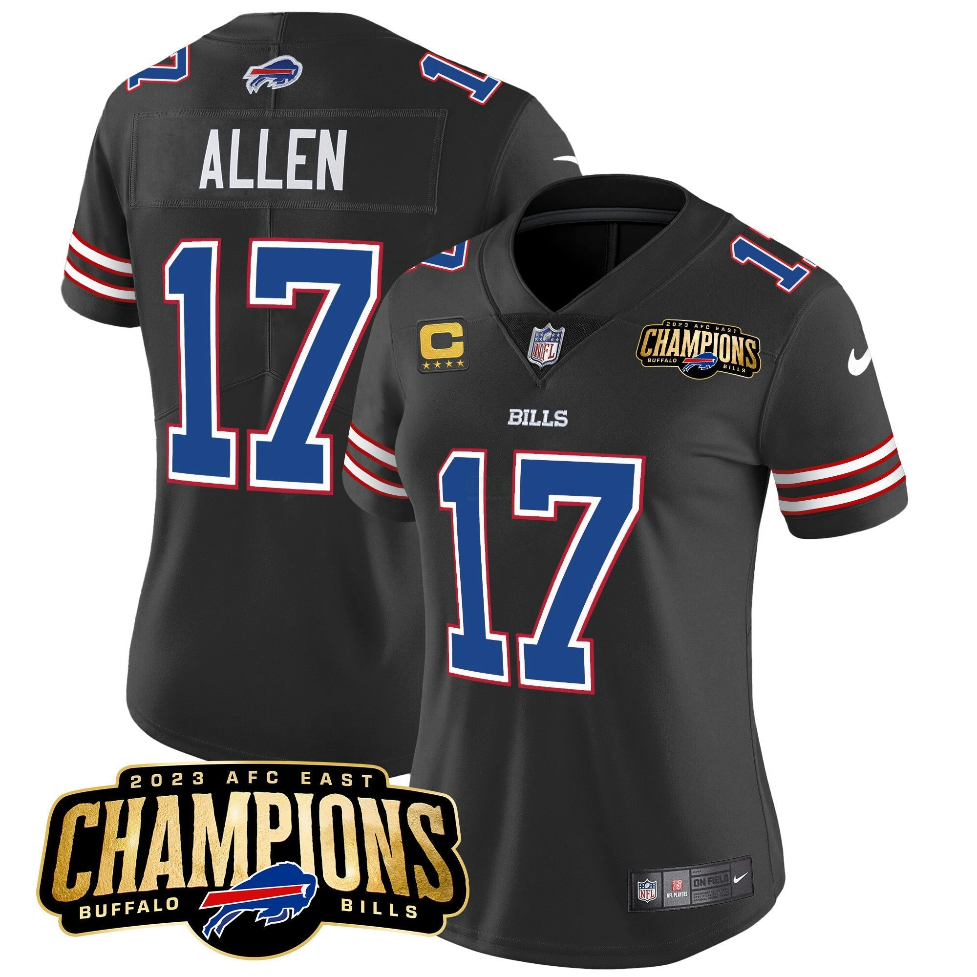 Camisa NFL Women’s 2023 AFC East Champions Patch Vapor Jersey