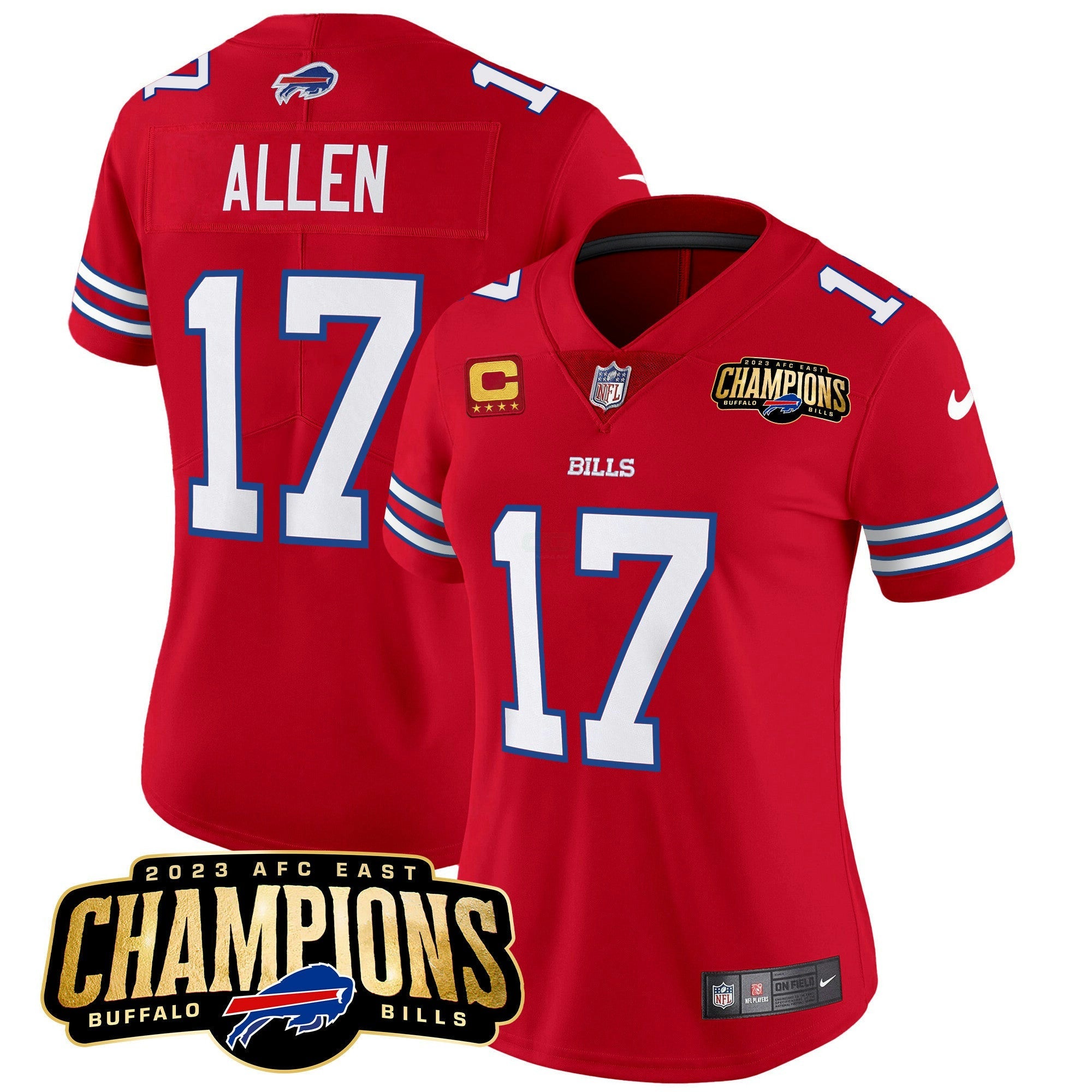 Camisa NFL Women’s 2023 AFC East Champions Patch Vapor Jersey