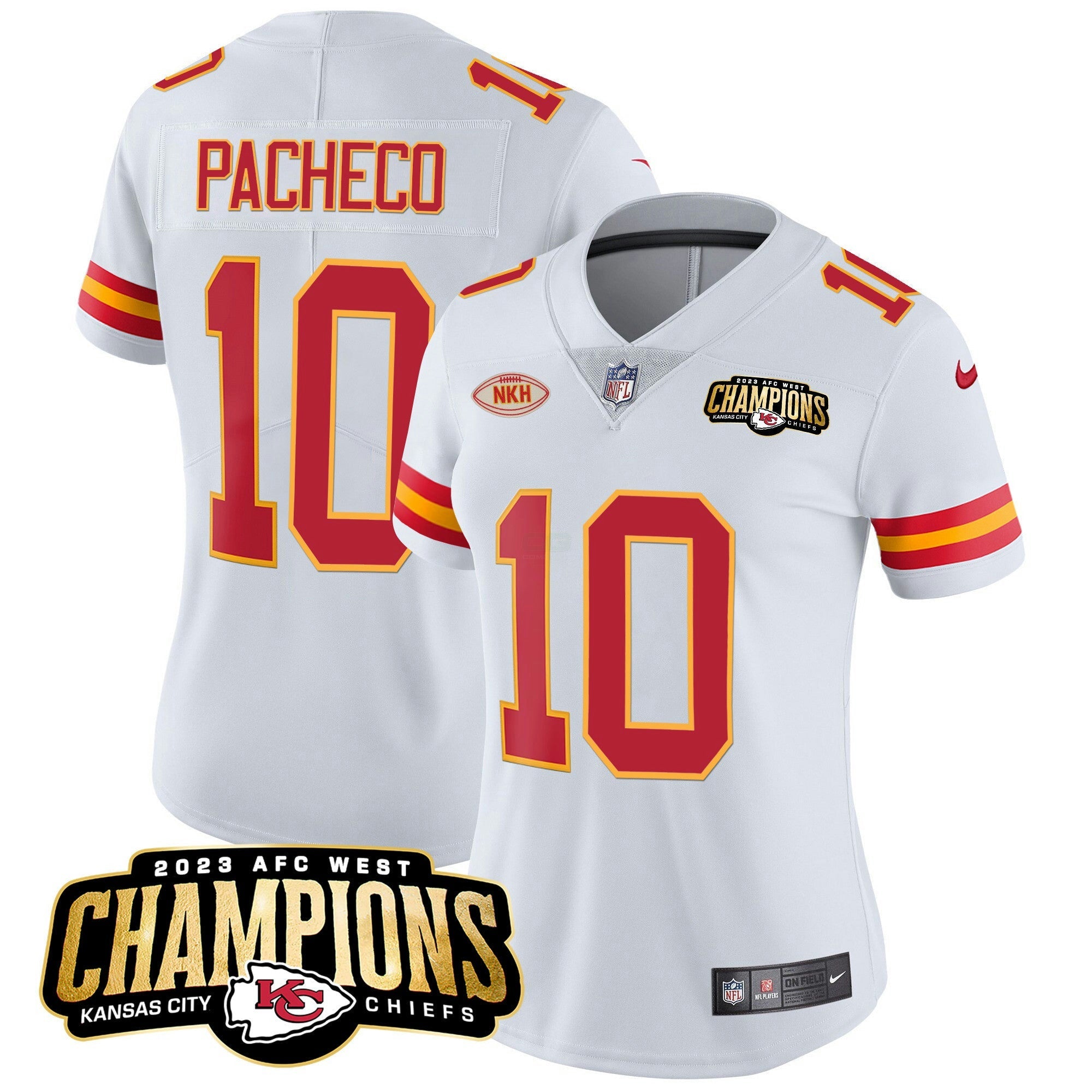Camisa NFL Women’s 2023 AFC West Champions Patch Vapor Limited Jersey