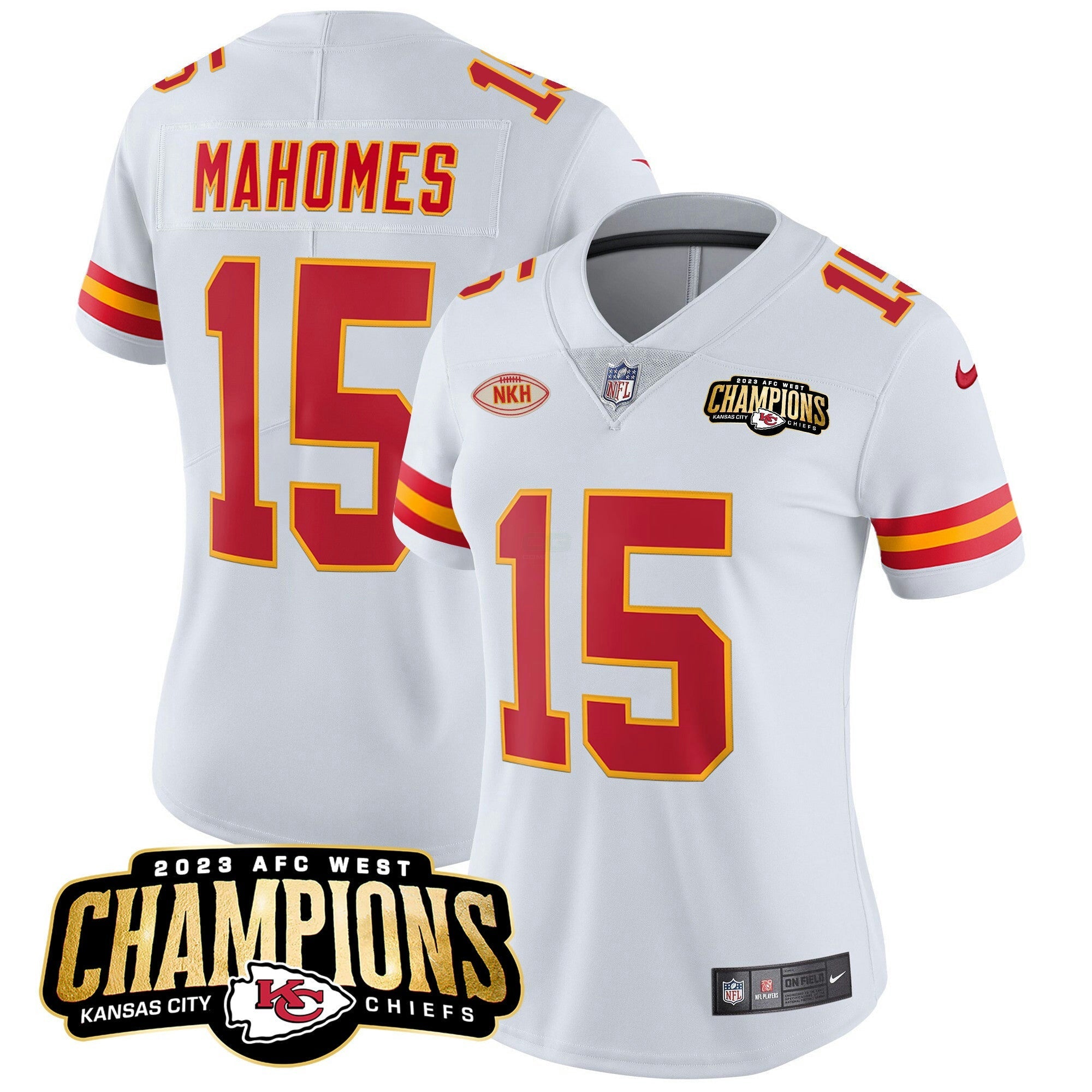Camisa NFL Women’s 2023 AFC West Champions Patch Vapor Limited Jersey