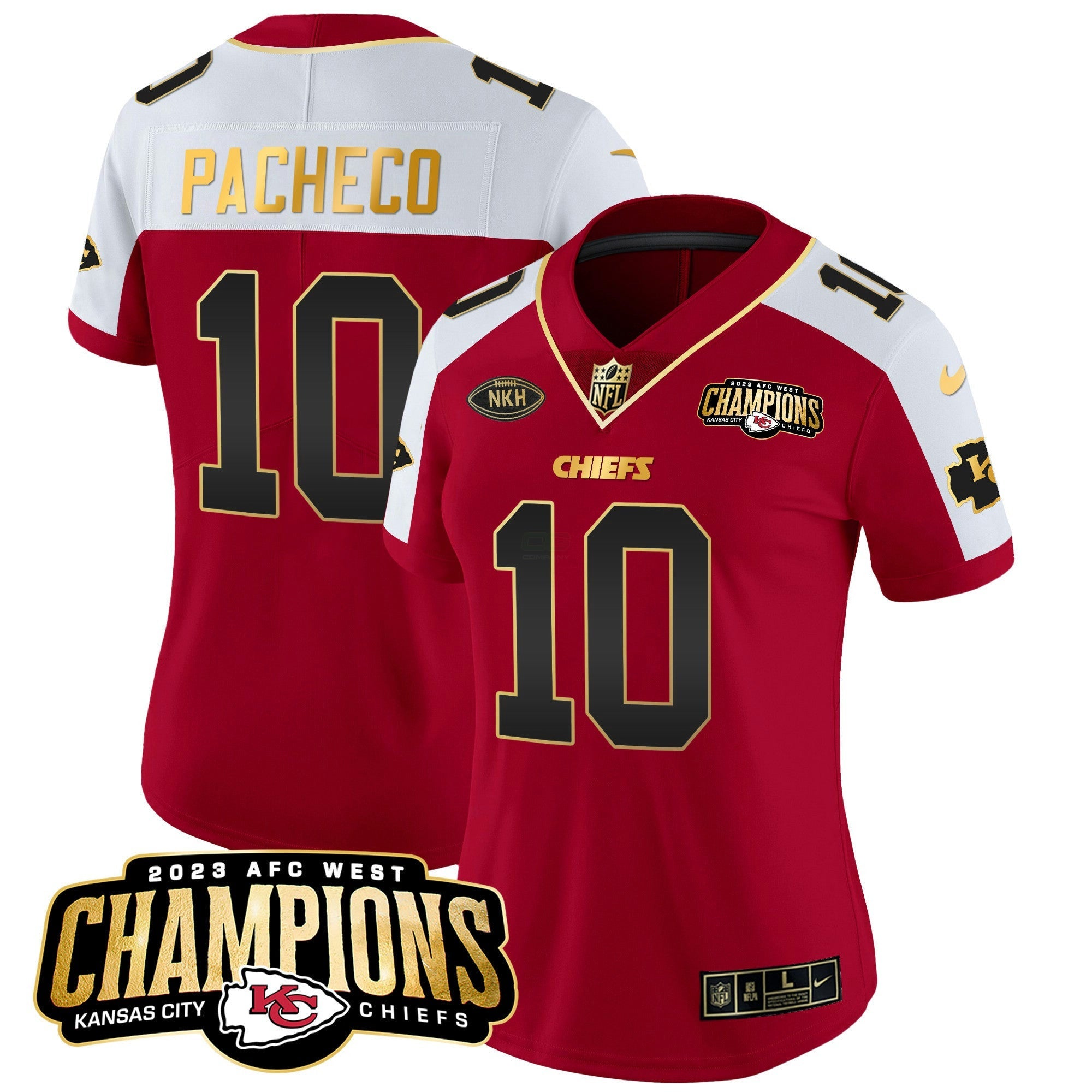 Camisa NFL Women’s 2023 AFC West Champions Patch Vapor Limited Jersey