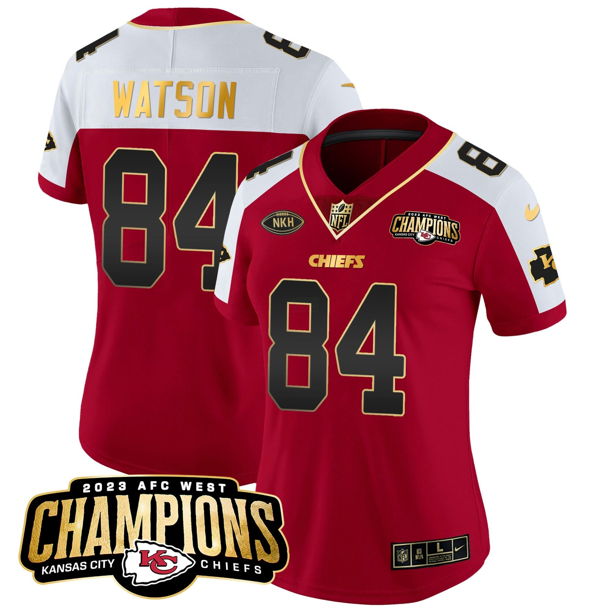 Camisa NFL Women’s 2023 AFC West Champions Patch Vapor Limited Jersey