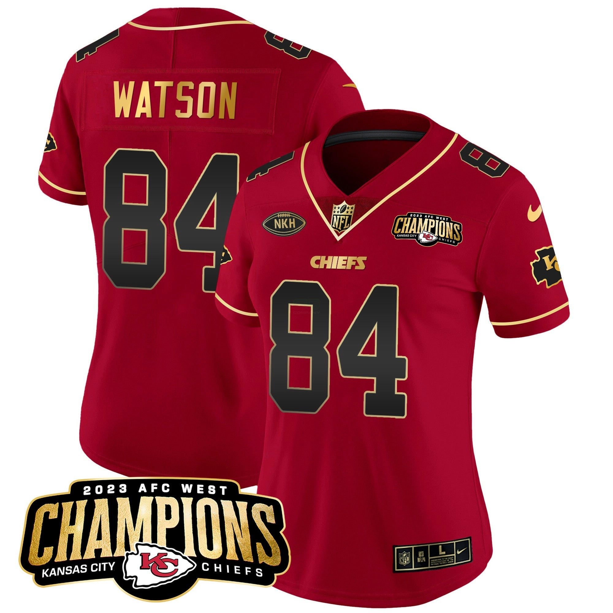 Camisa NFL Women’s 2023 AFC West Champions Patch Vapor Limited Jersey