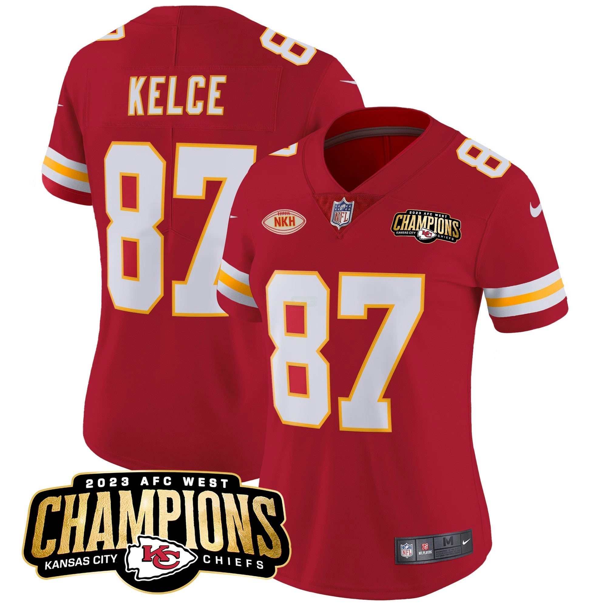 Camisa NFL Women’s 2023 AFC West Champions Patch Vapor Limited Jersey