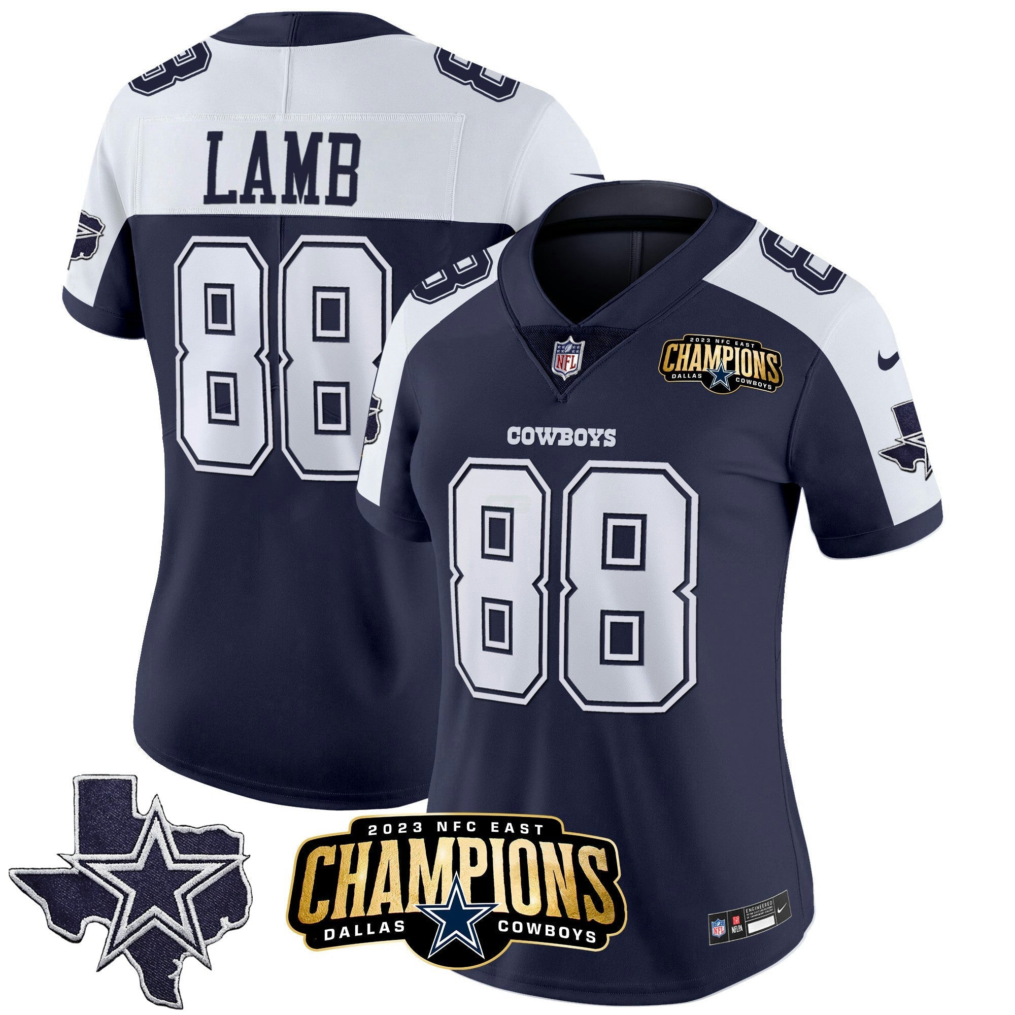 Camisa NFL Women’s 2023 NFC East Champions Patch Vapor Jersey