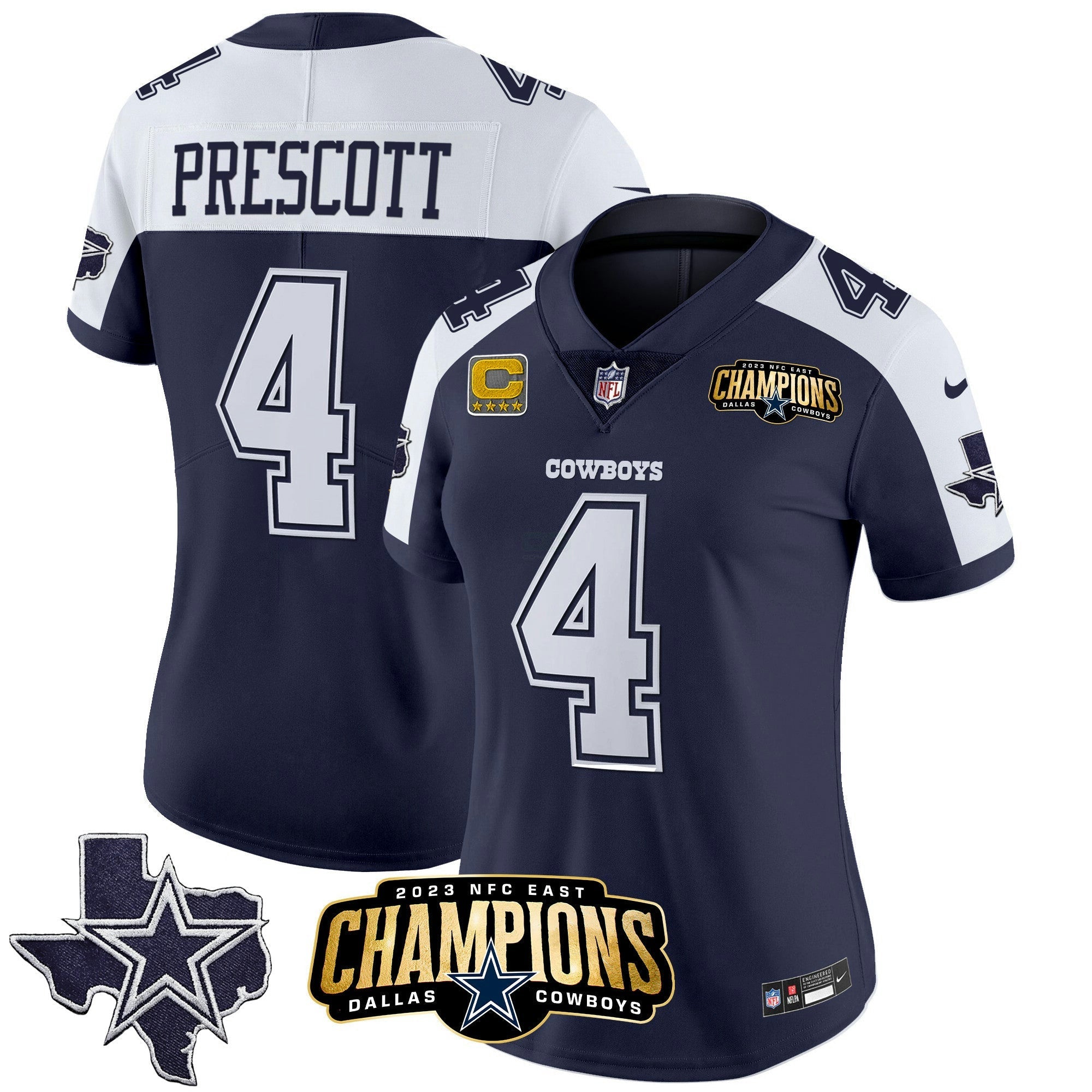 Camisa NFL Women’s 2023 NFC East Champions Patch Vapor Jersey
