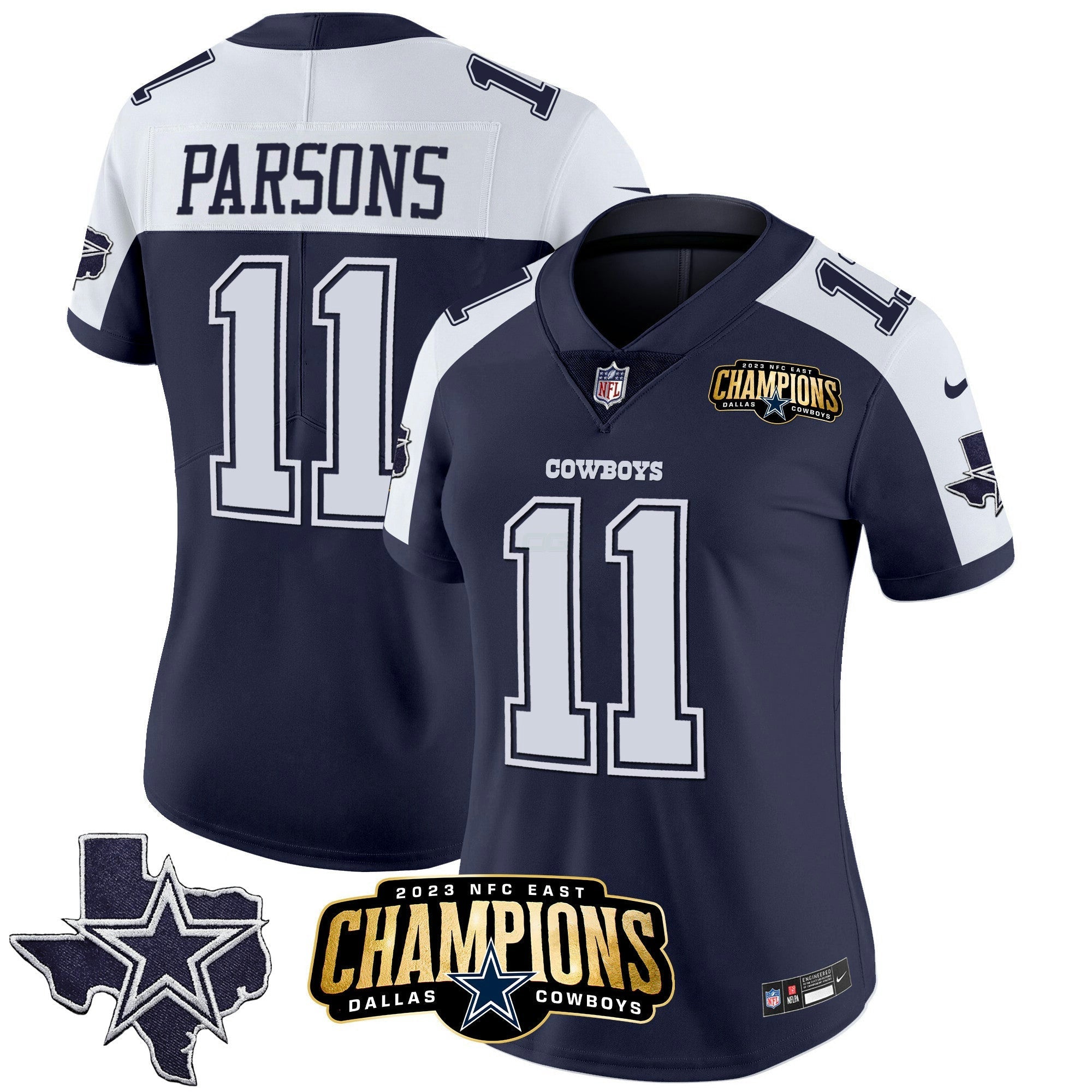 Camisa NFL Women’s 2023 NFC East Champions Patch Vapor Jersey