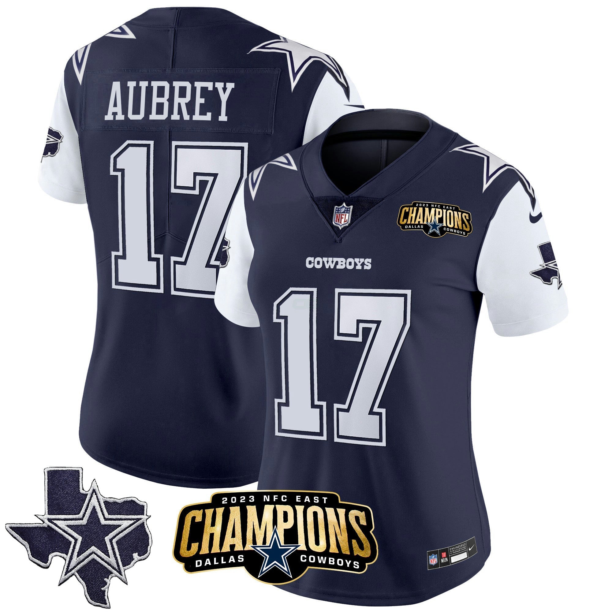 Camisa NFL Women’s 2023 NFC East Champions Patch Vapor Jersey