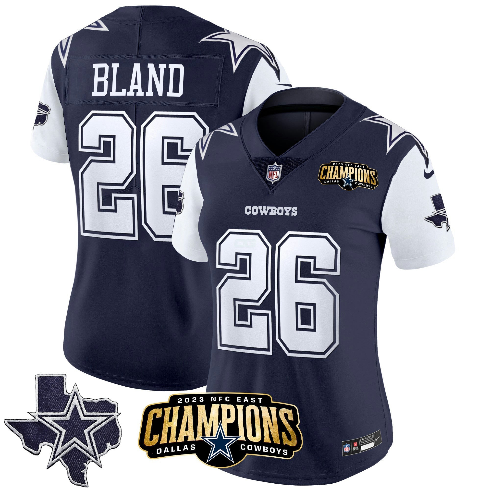 Camisa NFL Women’s 2023 NFC East Champions Patch Vapor Jersey