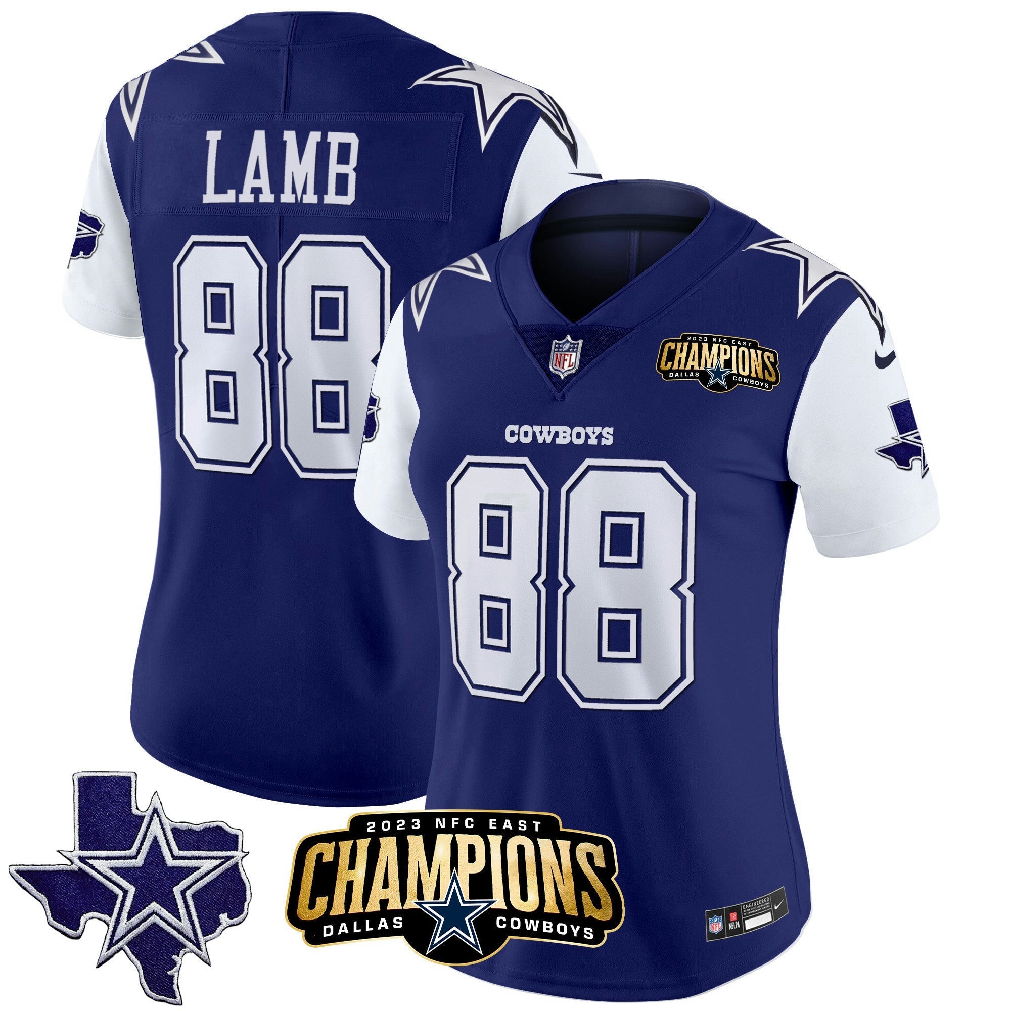Camisa NFL Women’s 2023 NFC East Champions Patch Vapor Jersey