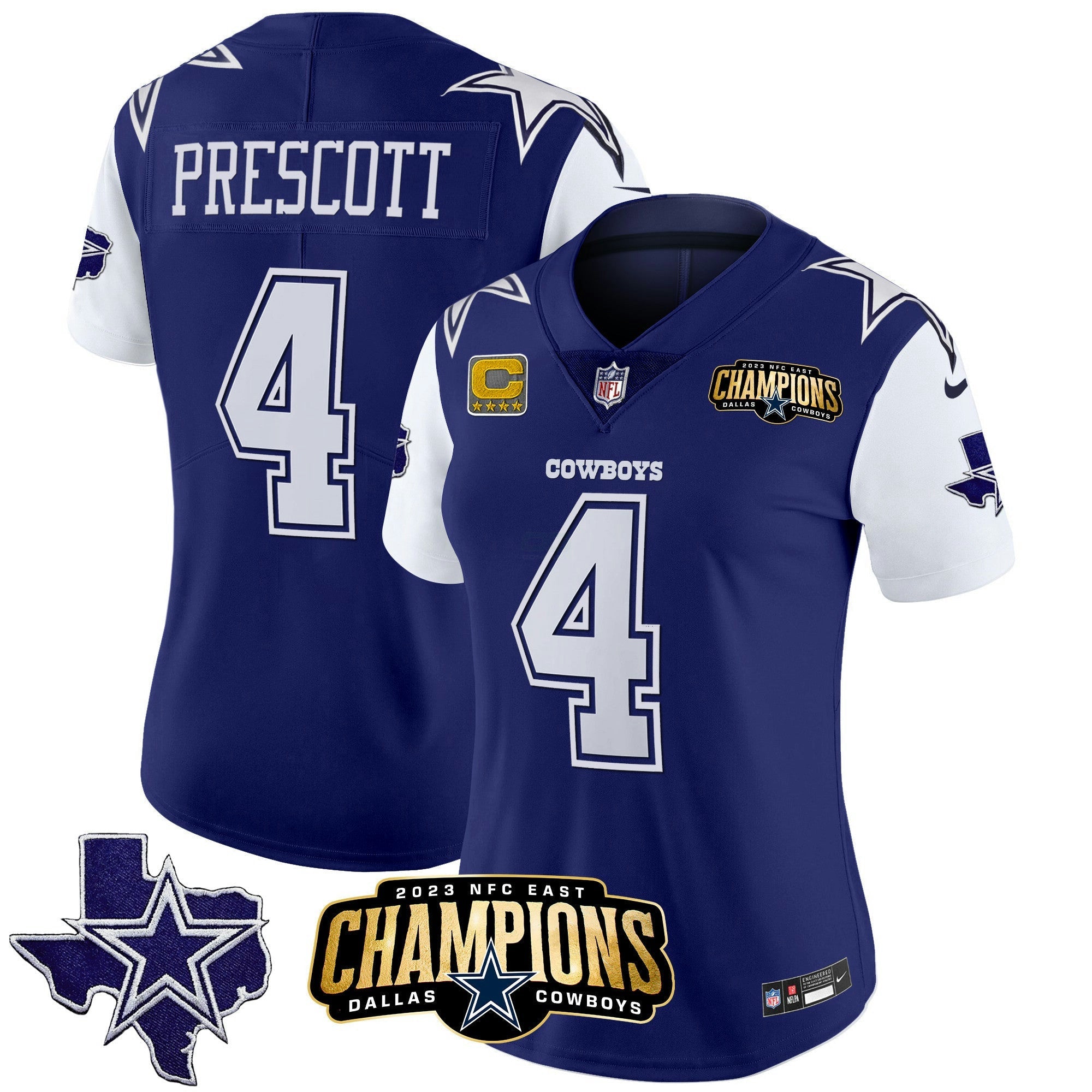 Camisa NFL Women’s 2023 NFC East Champions Patch Vapor Jersey