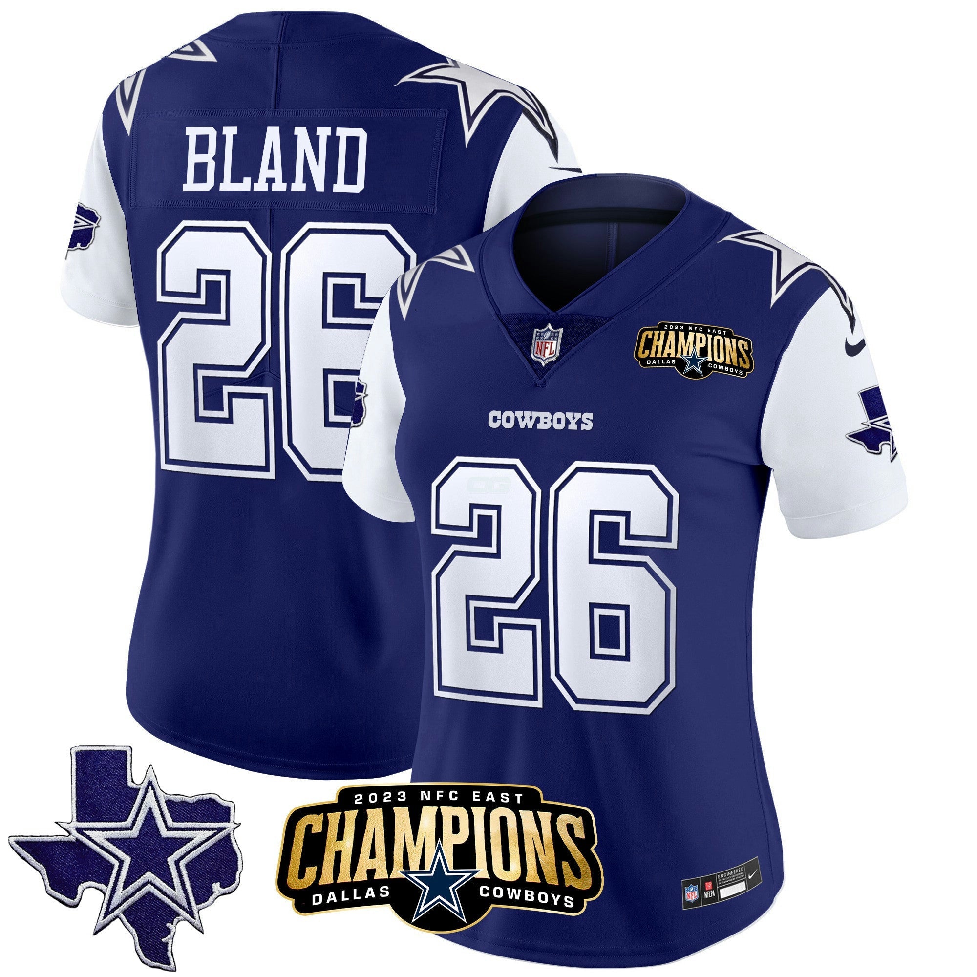 Camisa NFL Women’s 2023 NFC East Champions Patch Vapor Jersey
