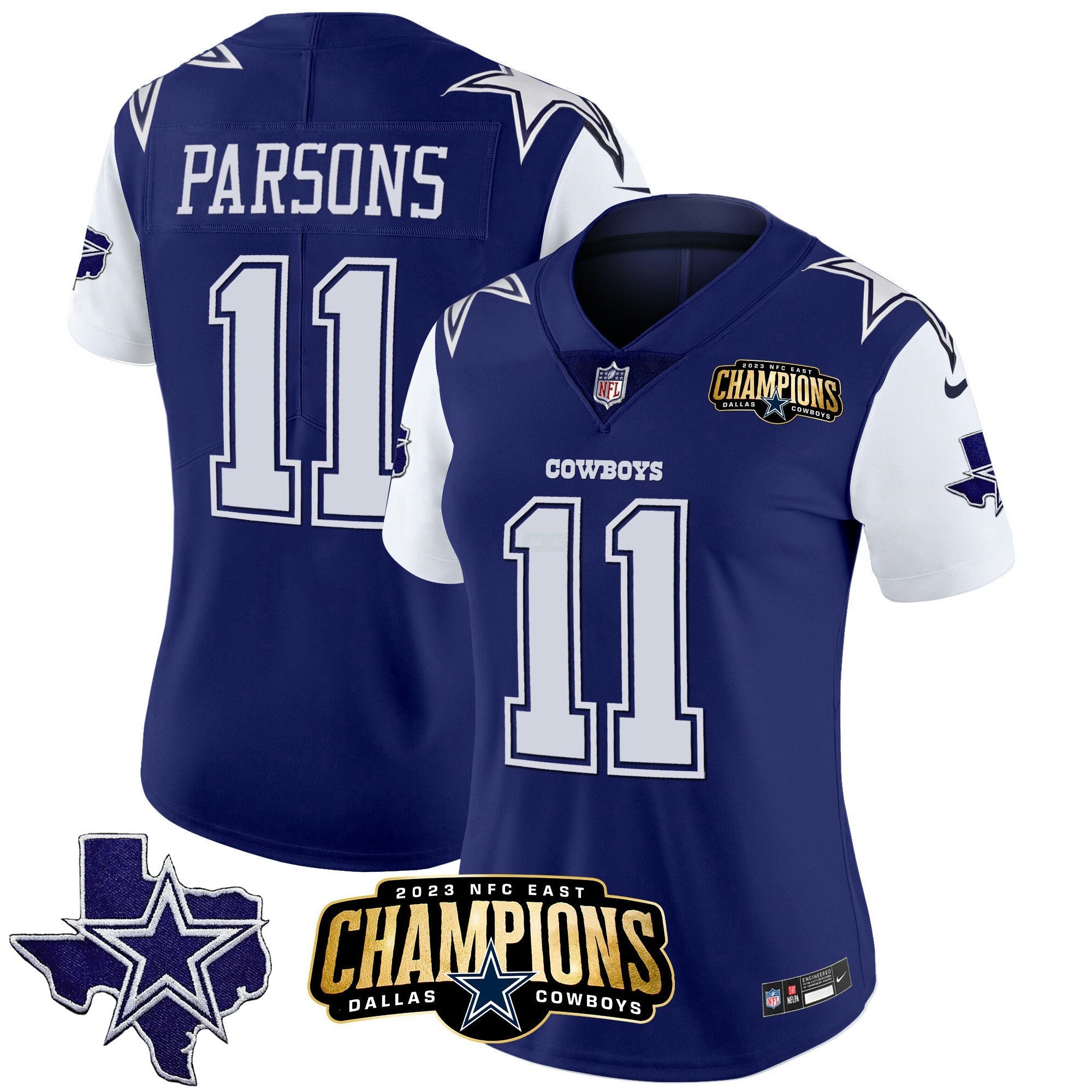 Camisa NFL Women’s 2023 NFC East Champions Patch Vapor Jersey