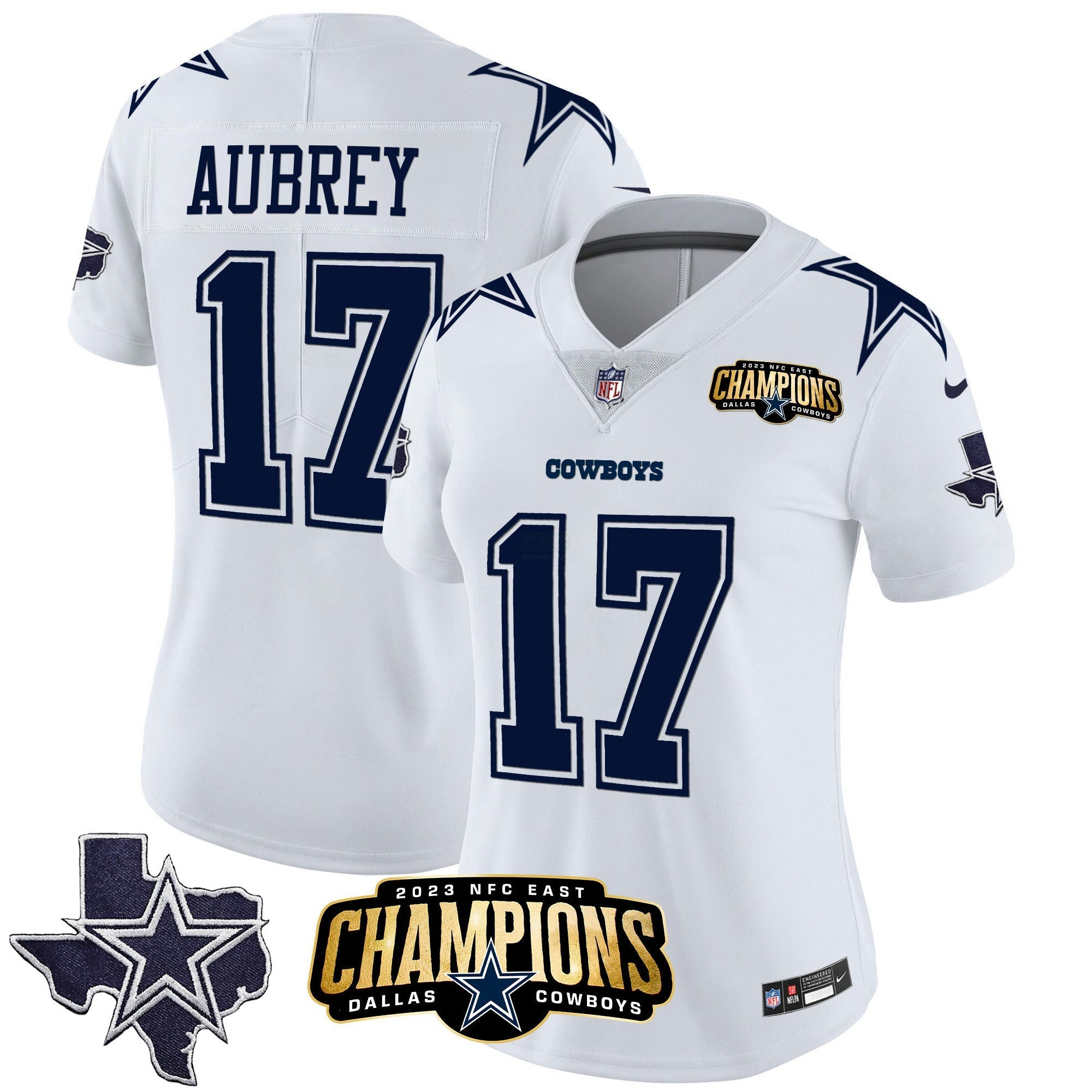 Camisa NFL Women’s 2023 NFC East Champions Patch Vapor Jersey