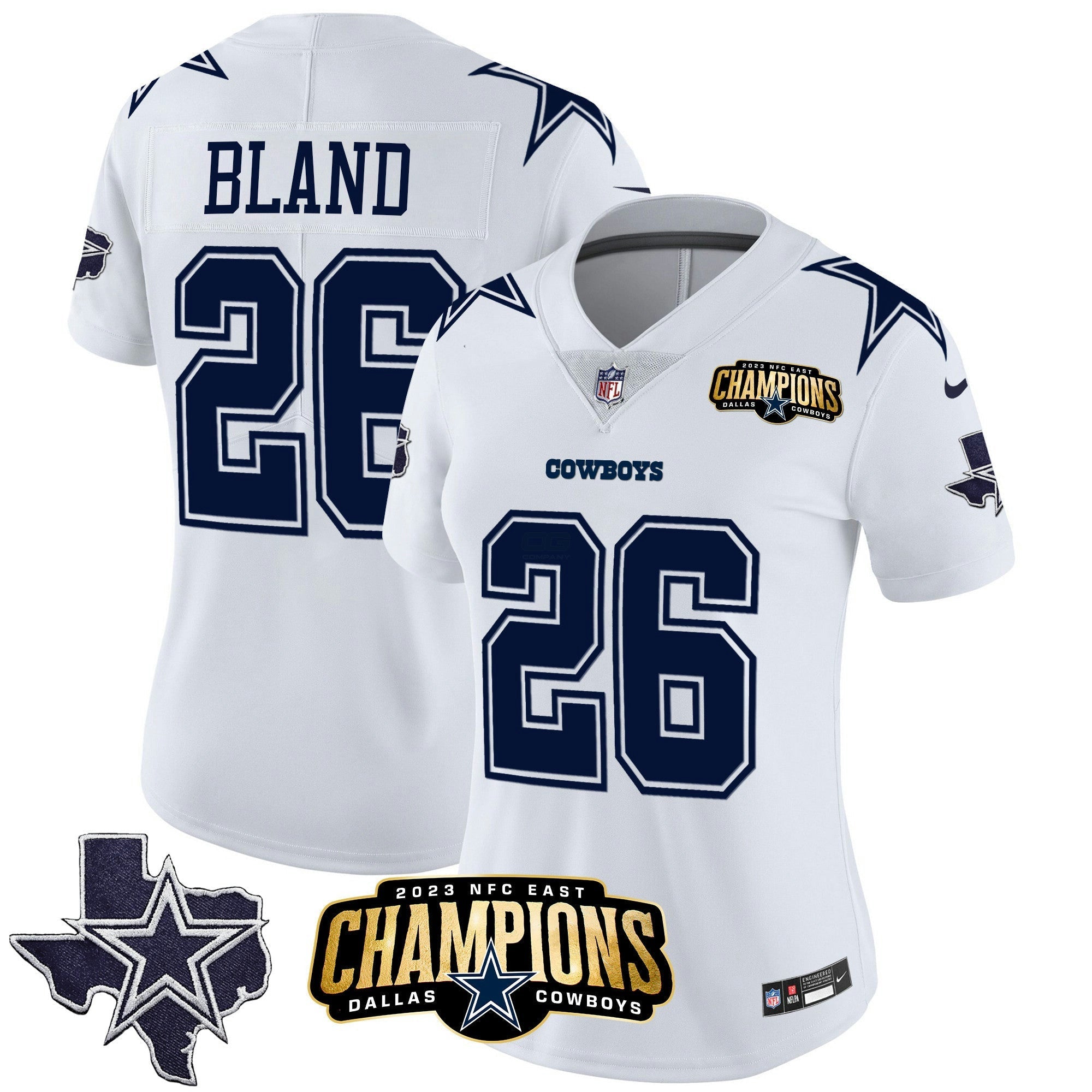 Camisa NFL Women’s 2023 NFC East Champions Patch Vapor Jersey