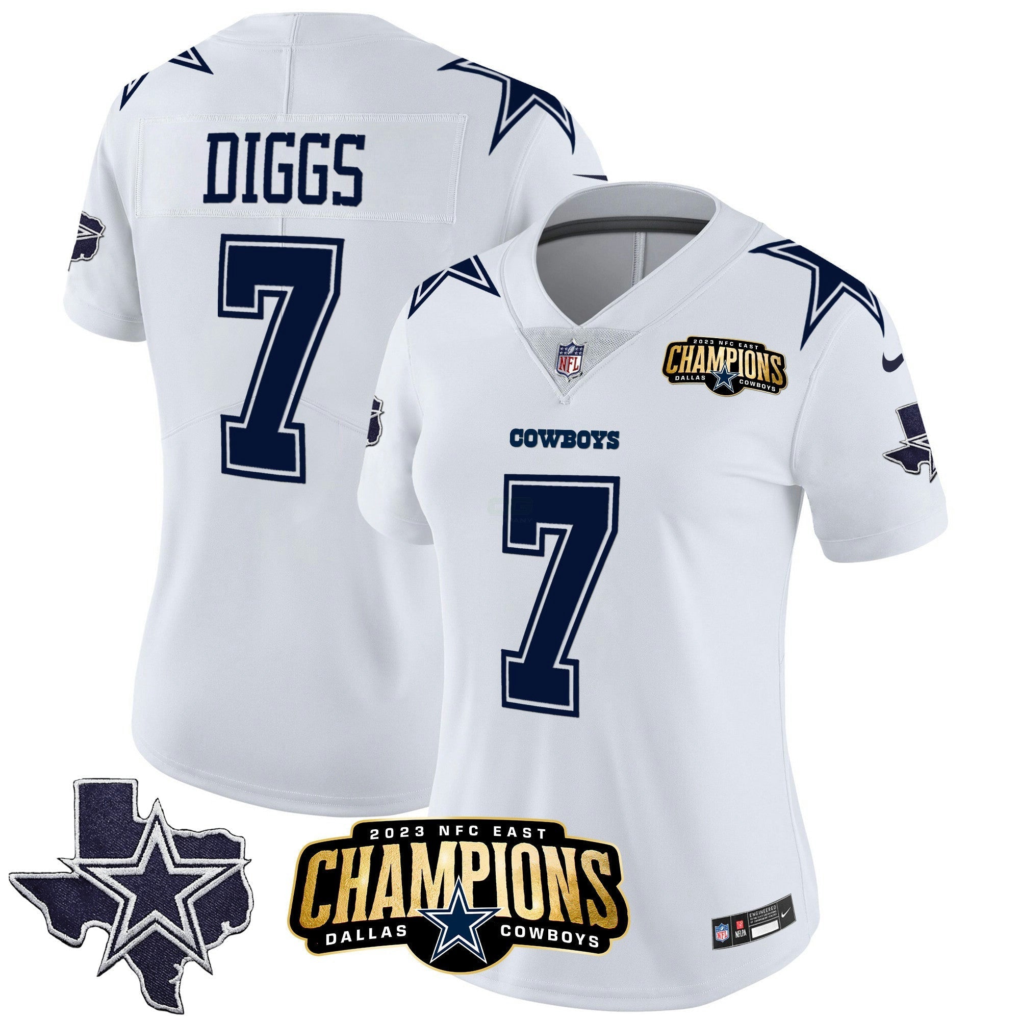 Camisa NFL Women’s 2023 NFC East Champions Patch Vapor Jersey