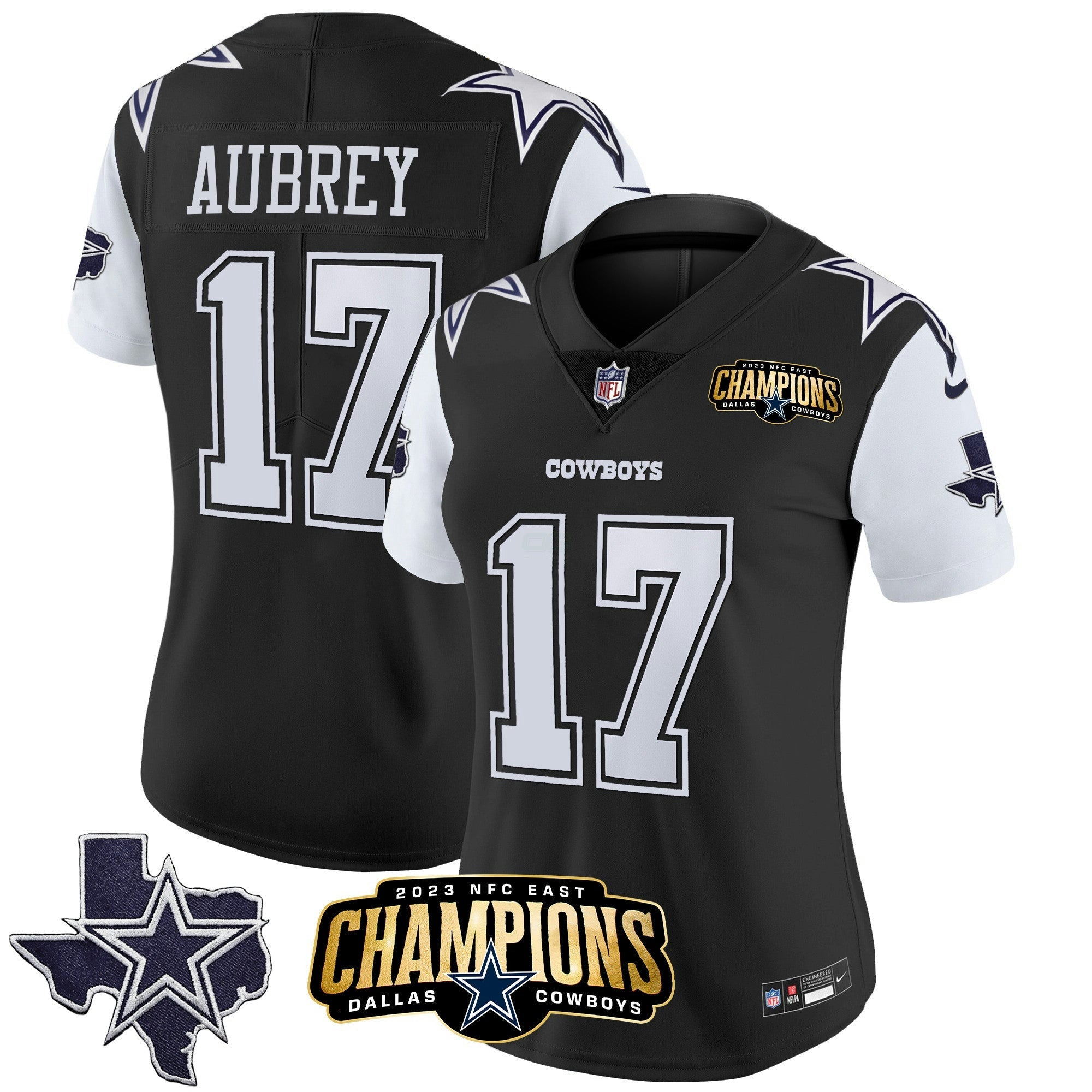 Camisa NFL Women’s 2023 NFC East Champions Patch Vapor Jersey