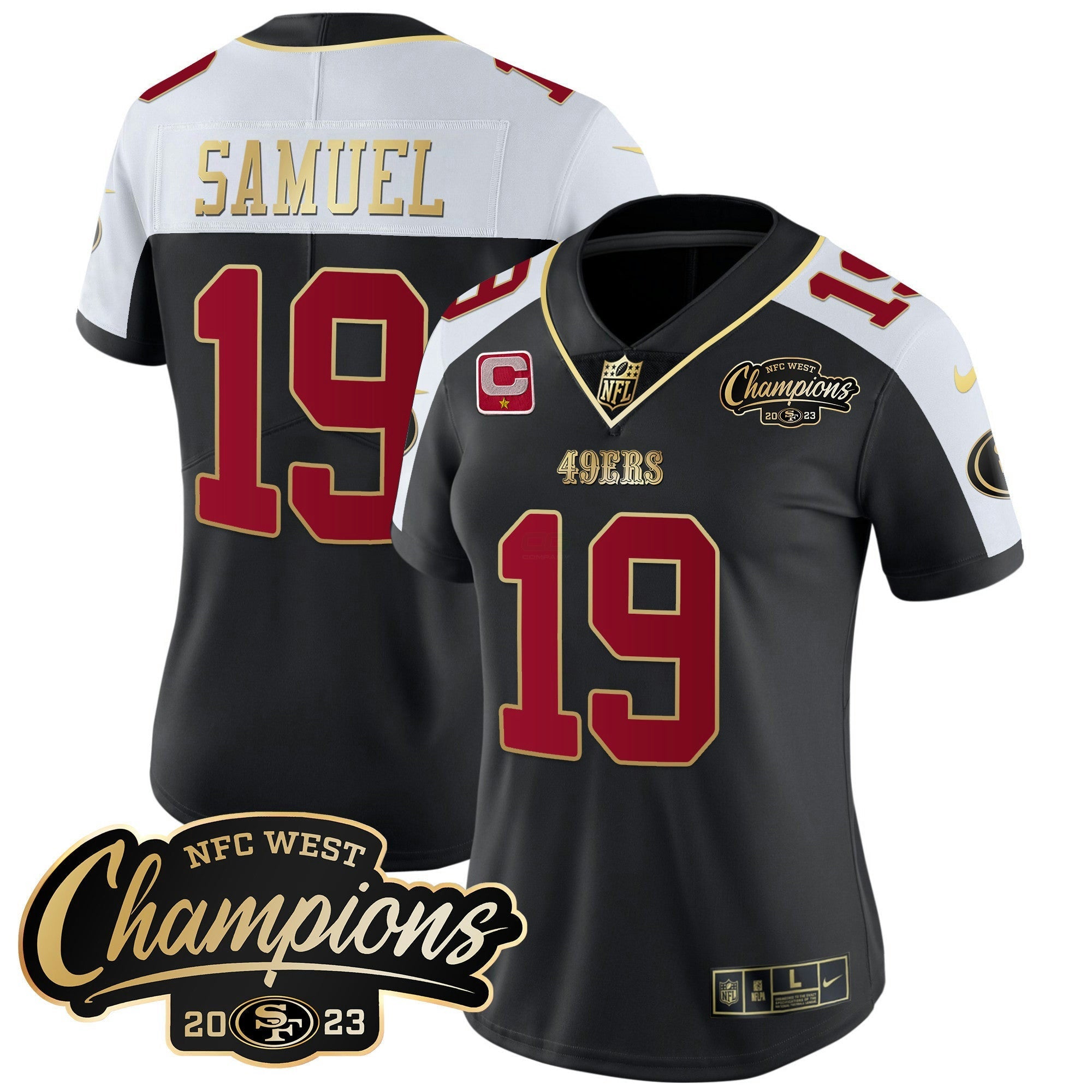 Camisa NFL Women’s 2023 NFC West Champions Patch Vapor Jersey