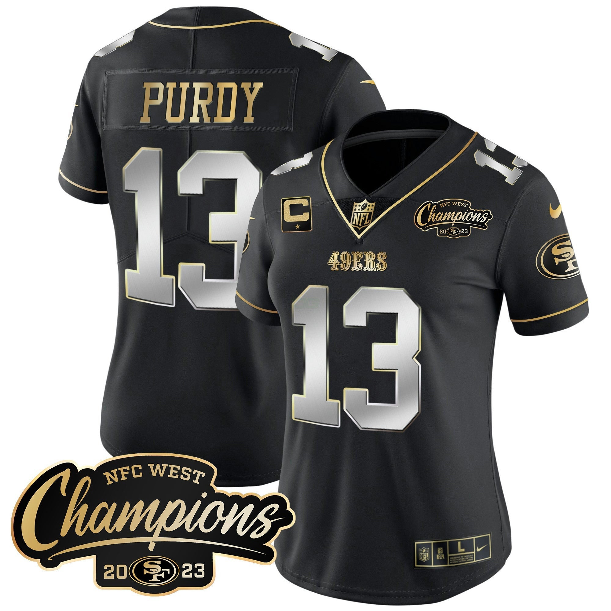 Camisa NFL Women’s 2023 NFC West Champions Patch Vapor Jersey