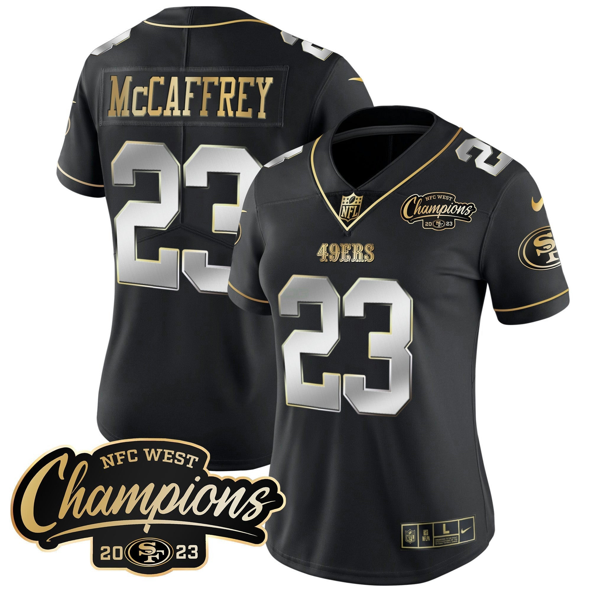 Camisa NFL Women’s 2023 NFC West Champions Patch Vapor Jersey