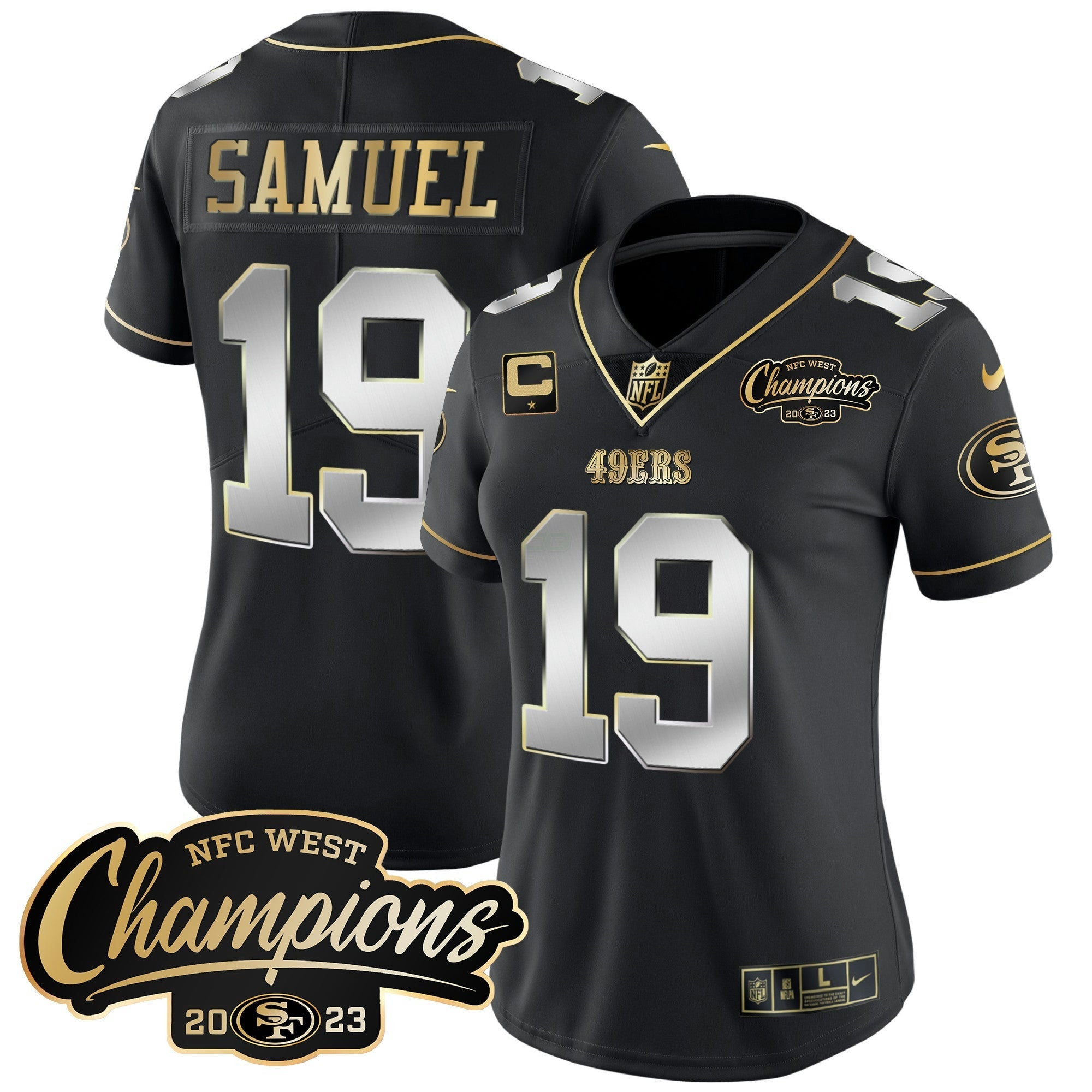 Camisa NFL Women’s 2023 NFC West Champions Patch Vapor Jersey